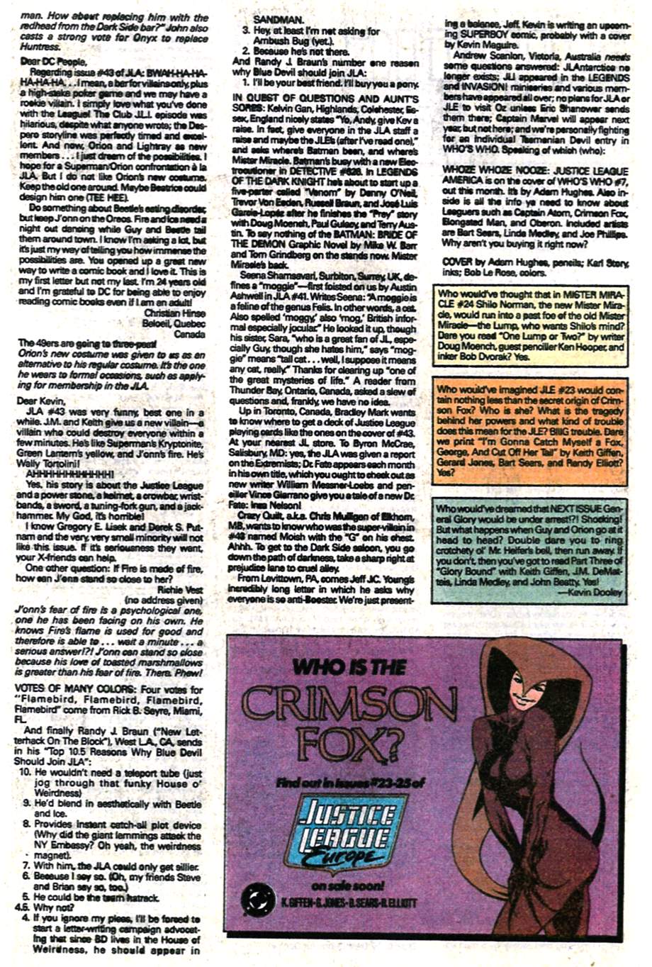 Read online Justice League America comic -  Issue #47 - 25