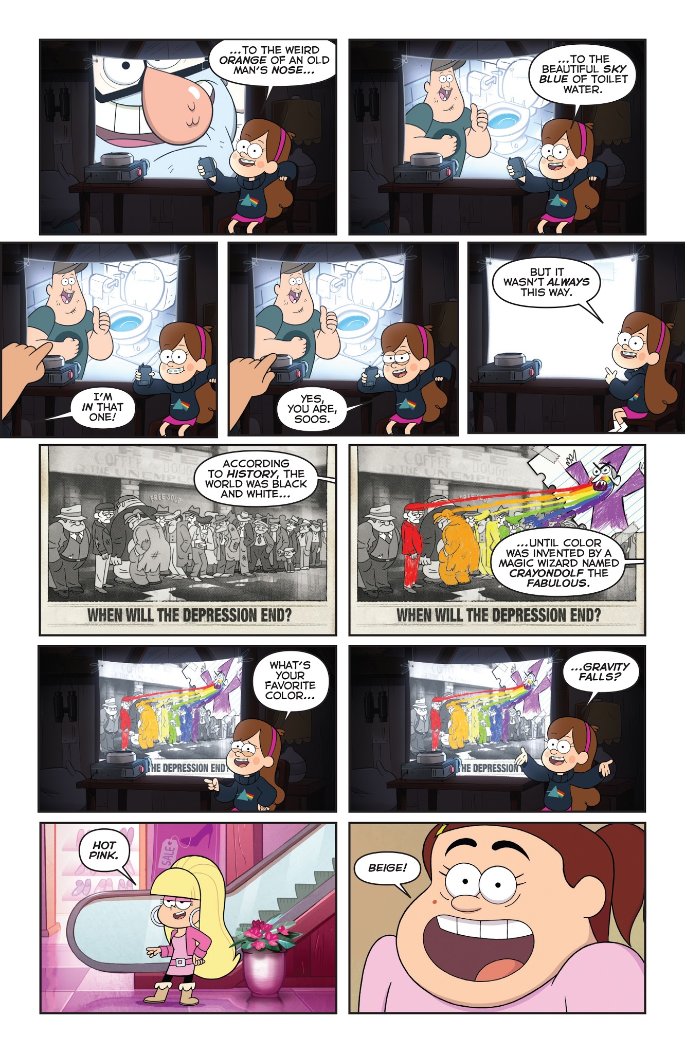 Read online Disney Gravity Falls Shorts Cinestory Comic comic -  Issue #4 - 15