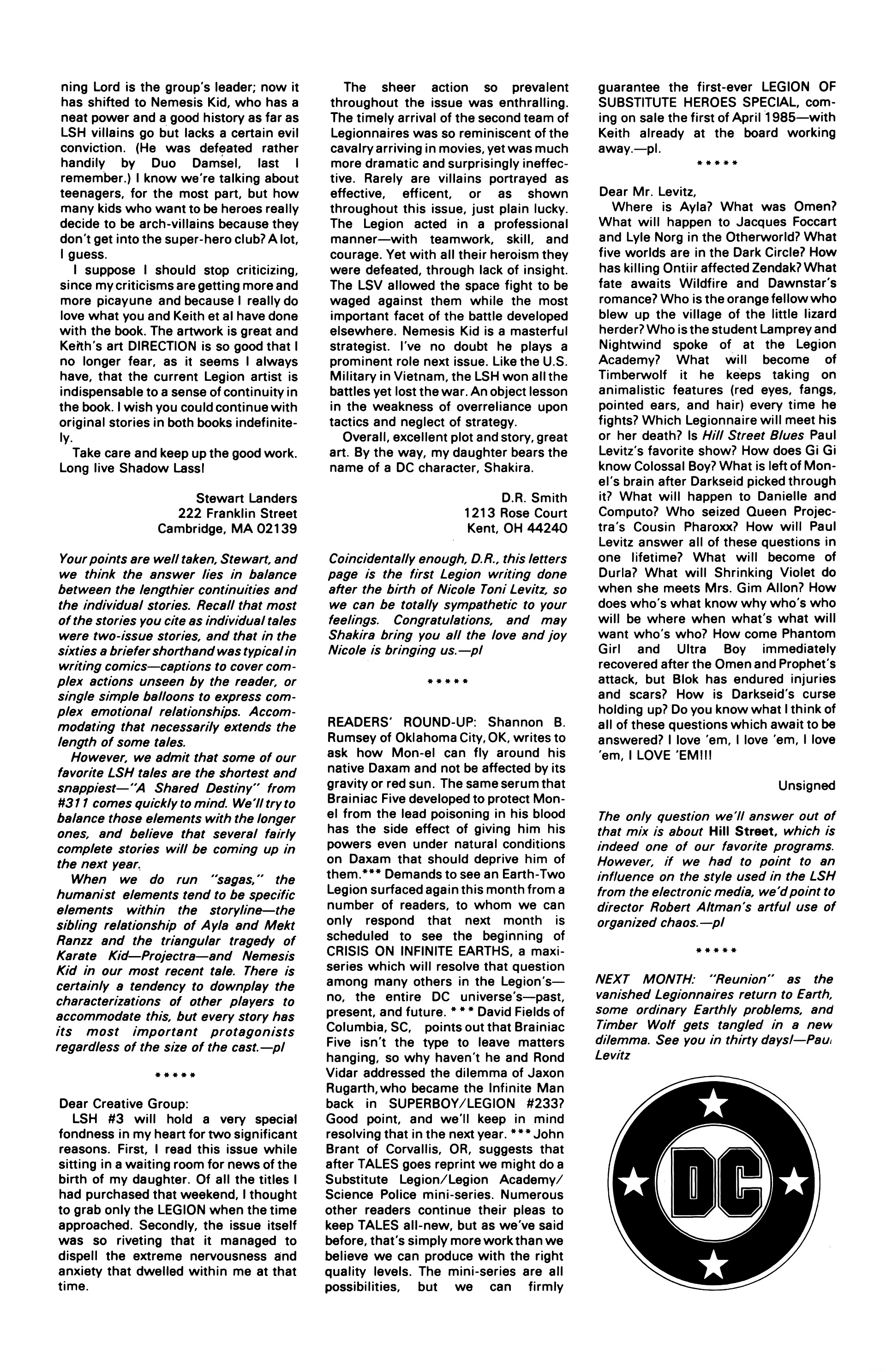 Read online Legion of Super-Heroes (1984) comic -  Issue #8 - 27