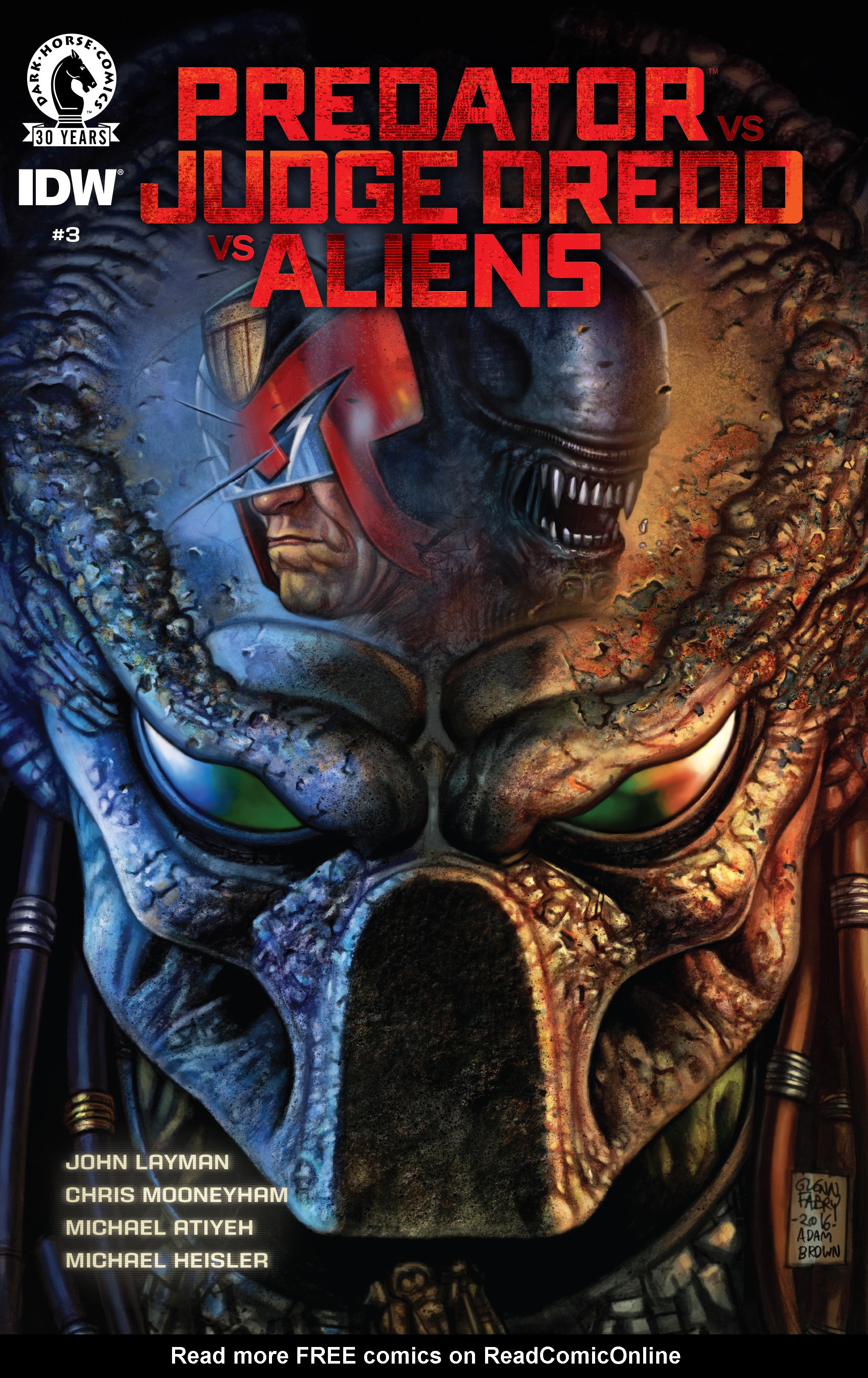 Read online Predator Vs. Judge Dredd Vs. Aliens comic -  Issue #3 - 1
