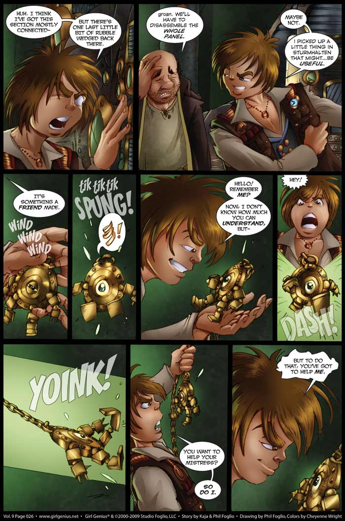 Read online Girl Genius (2002) comic -  Issue #9 - 27