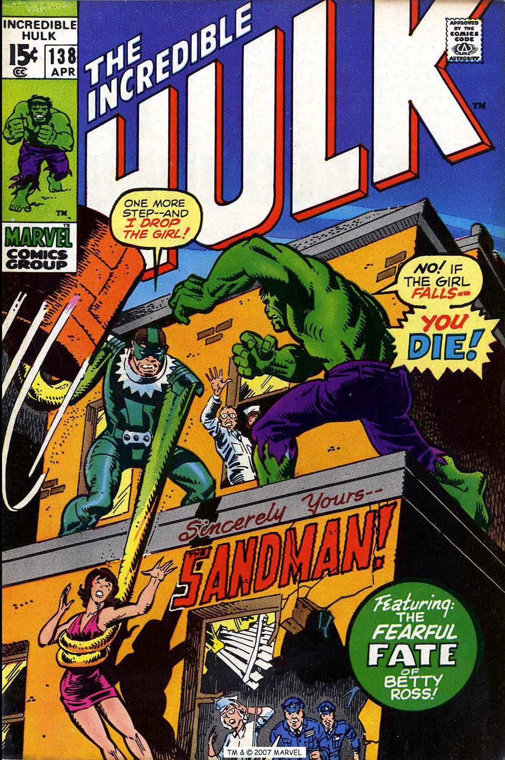 Read online The Incredible Hulk (1968) comic -  Issue #138 - 1