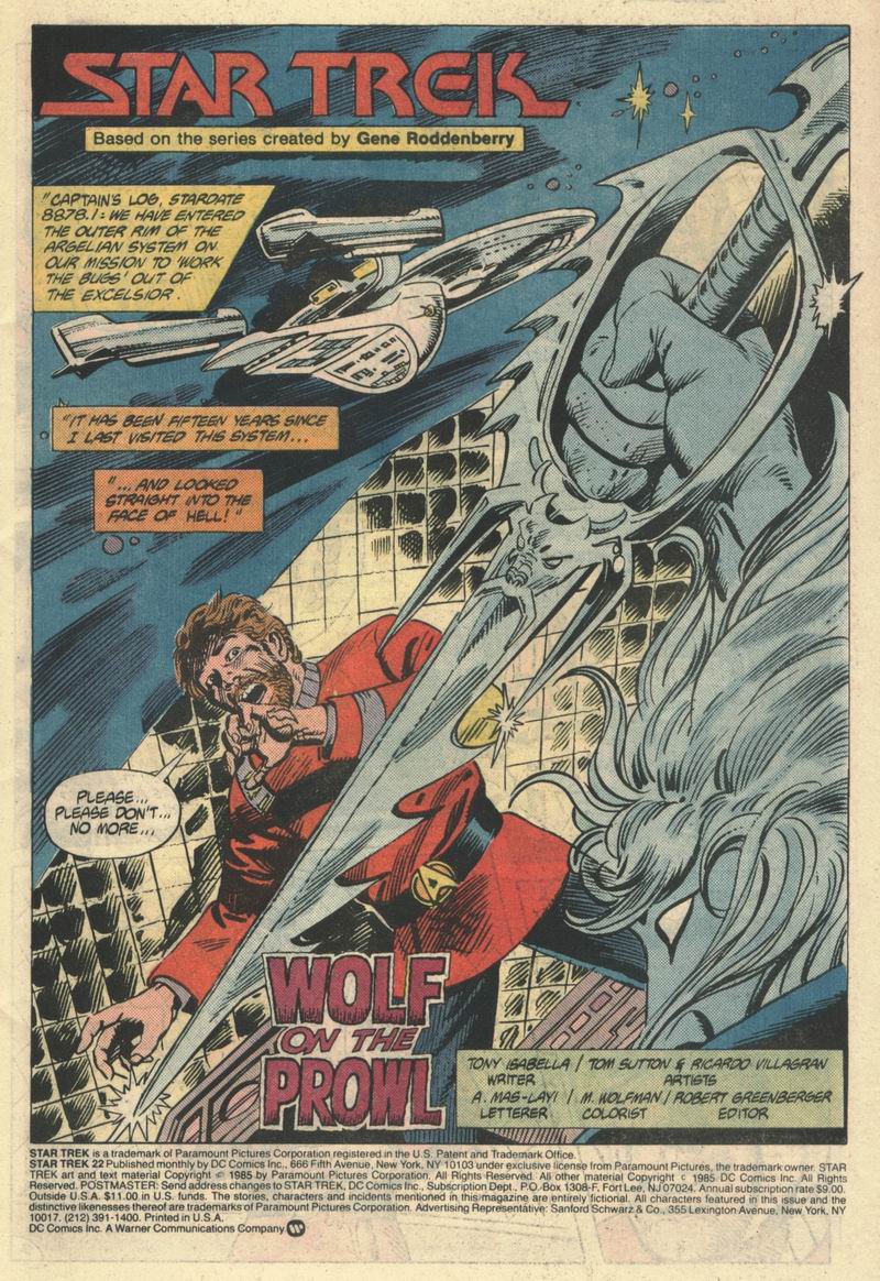 Read online Star Trek (1984) comic -  Issue #22 - 2