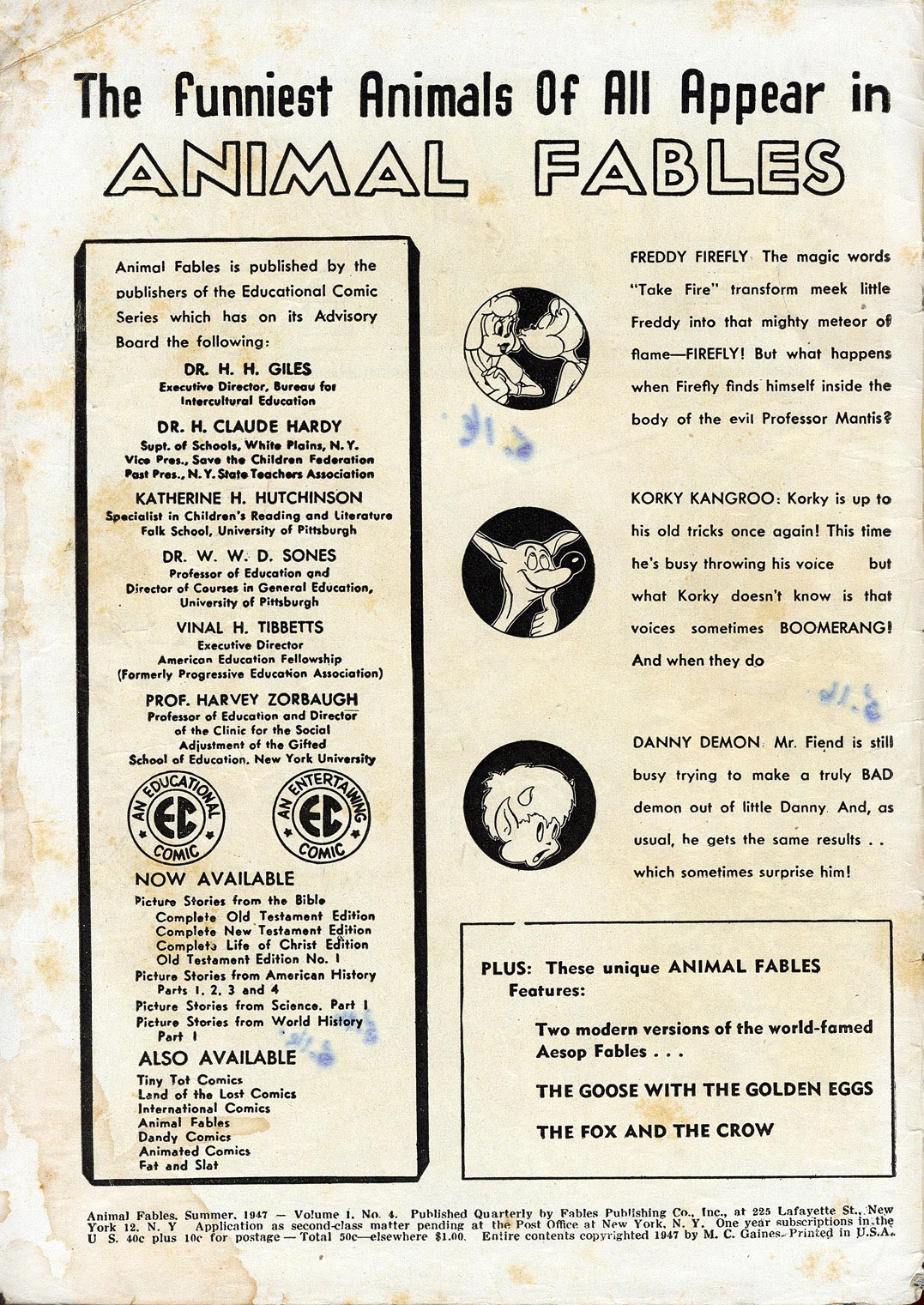 Read online Animal Fables comic -  Issue #4 - 2