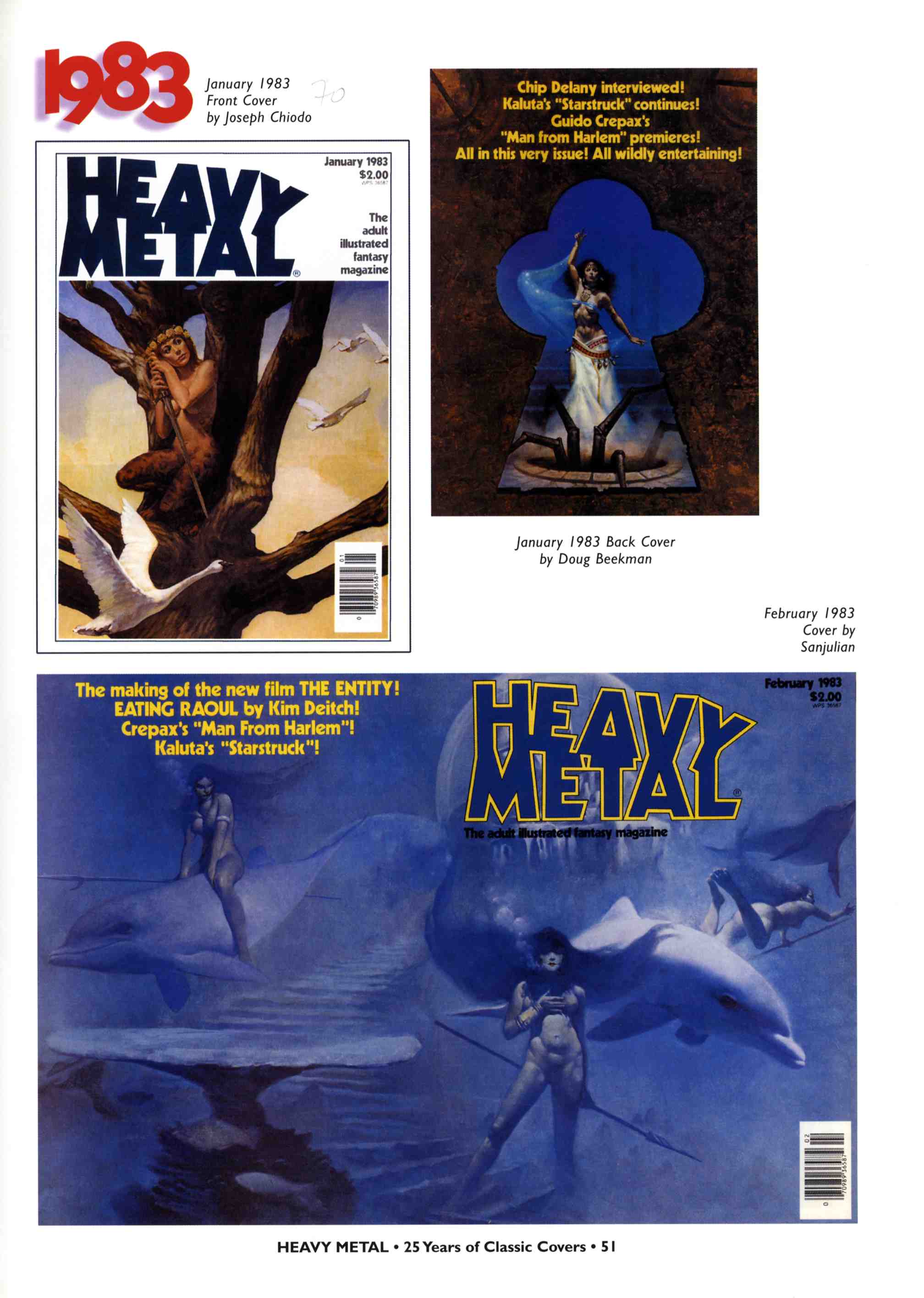 Read online Heavy Metal: 25 Years of Classic Covers comic -  Issue # TPB - 57