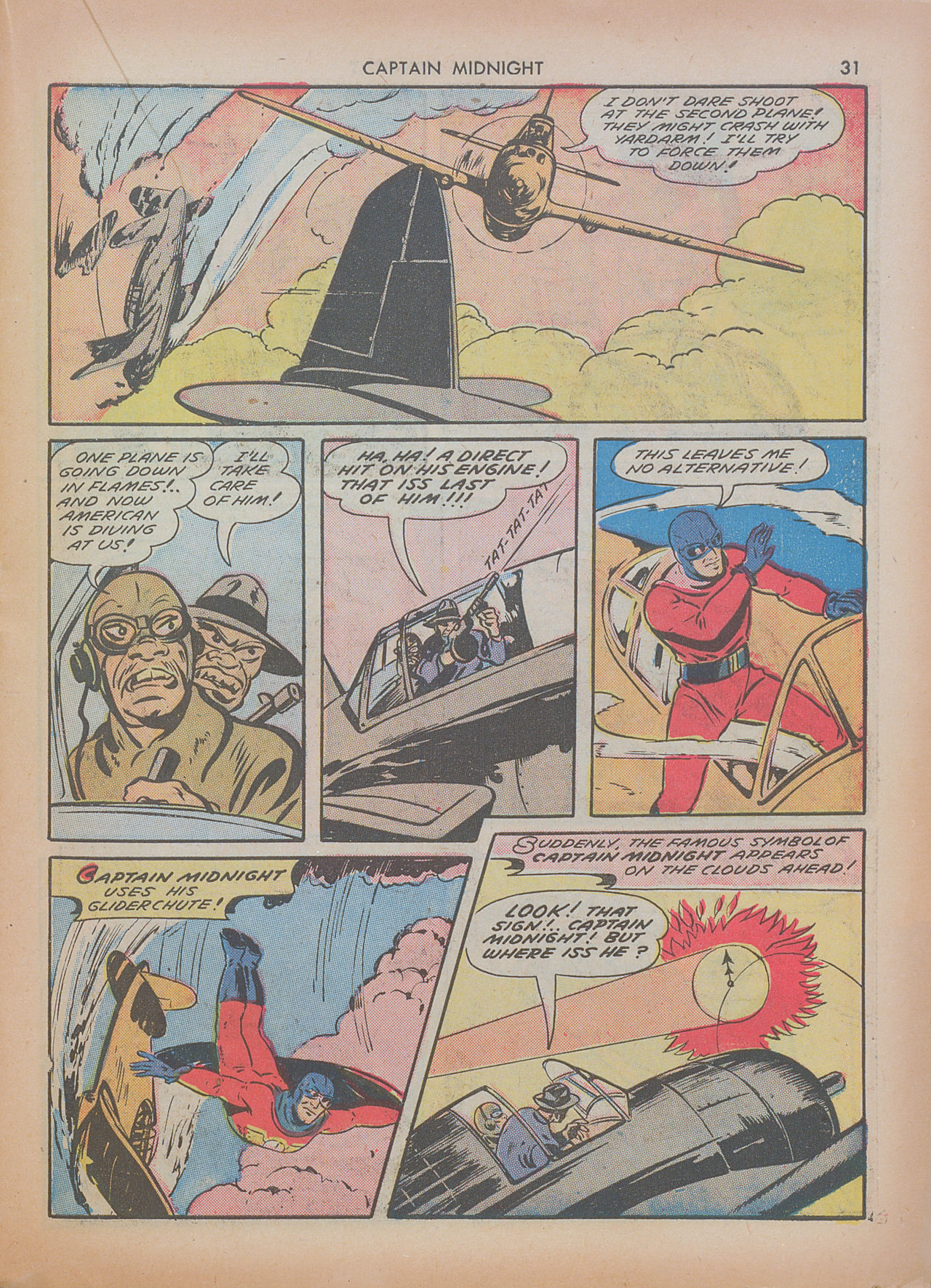 Read online Captain Midnight (1942) comic -  Issue #7 - 31