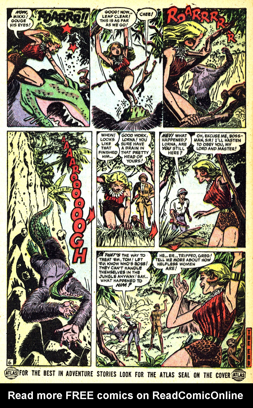 Read online Lorna, The Jungle Girl comic -  Issue #8 - 32