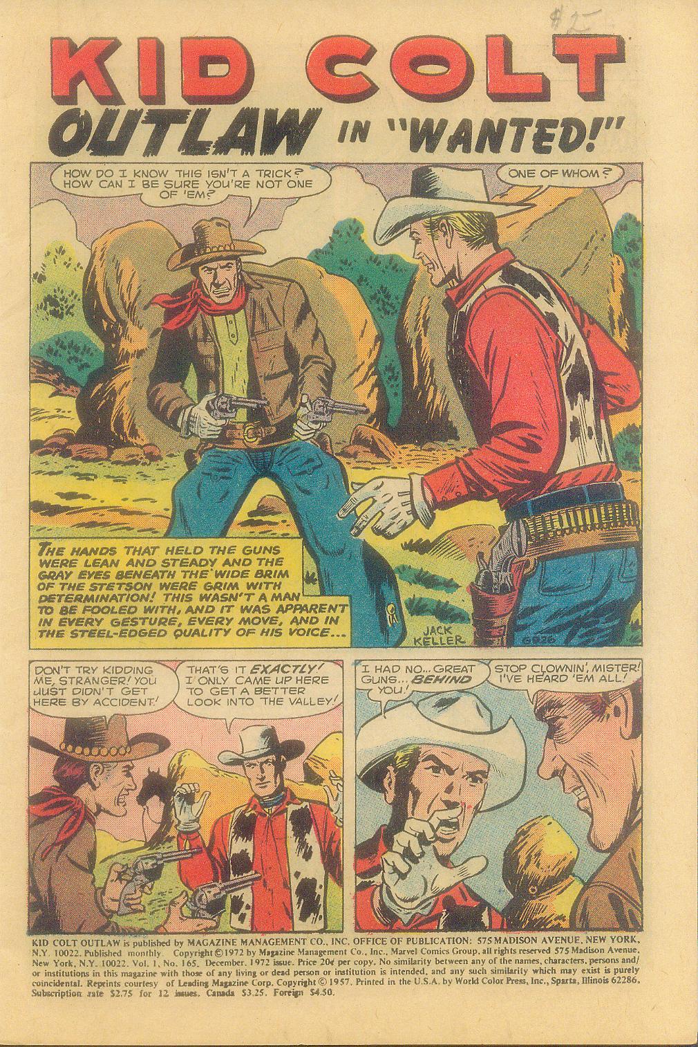 Read online Kid Colt Outlaw comic -  Issue #165 - 3