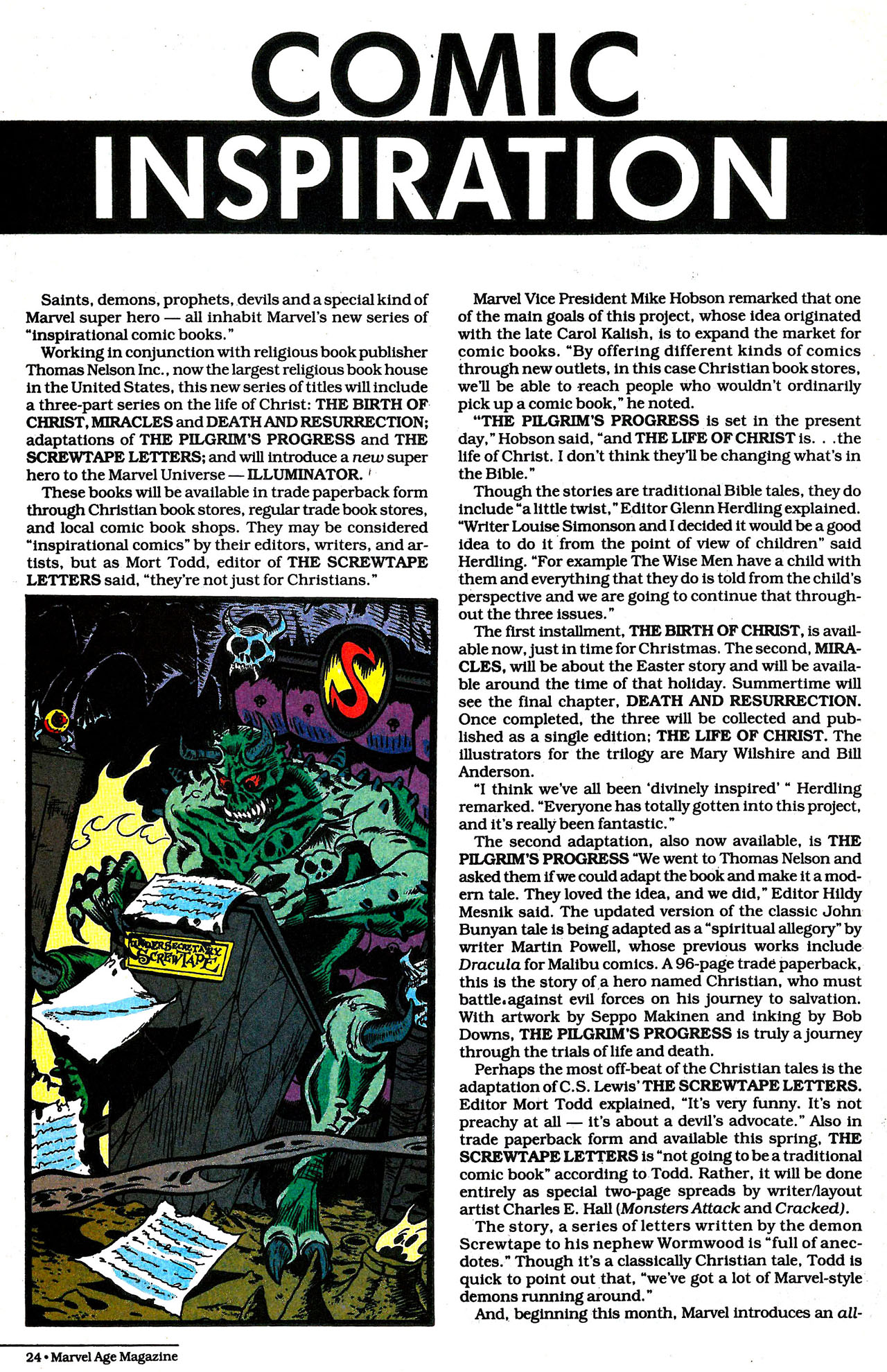 Read online Marvel Age comic -  Issue #121 - 25