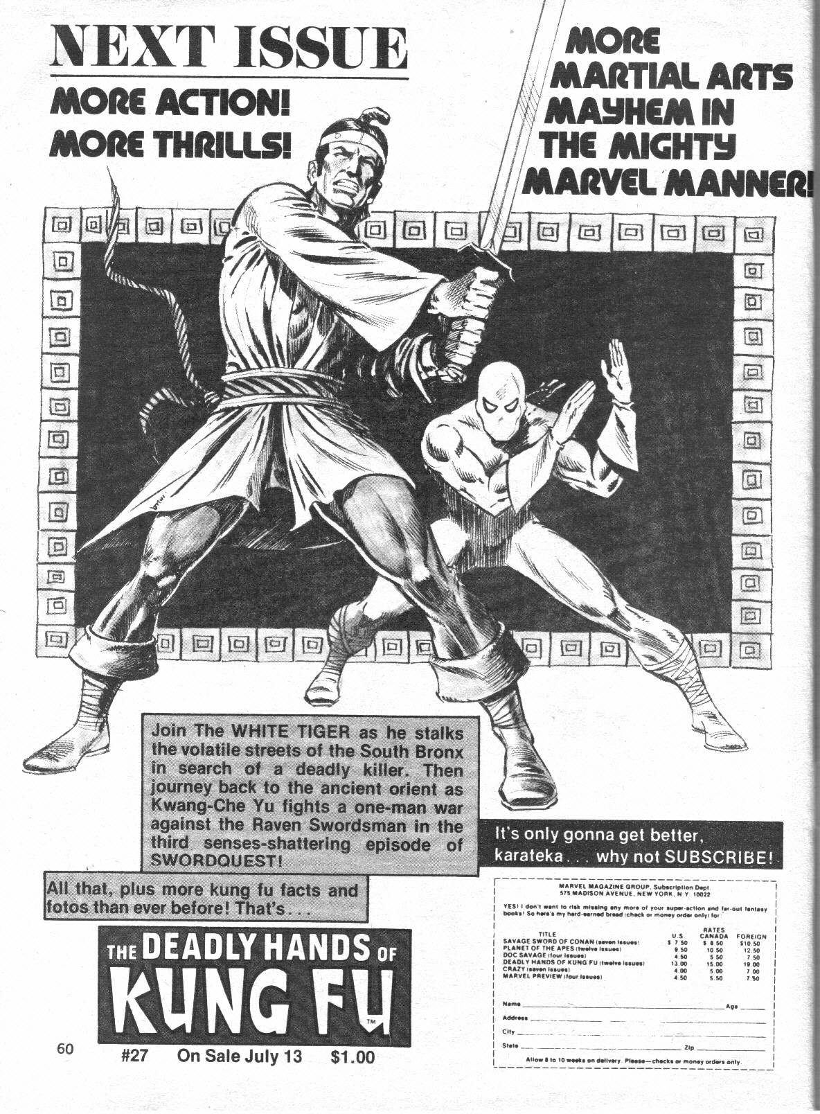 Read online The Deadly Hands of Kung Fu comic -  Issue #26 - 60