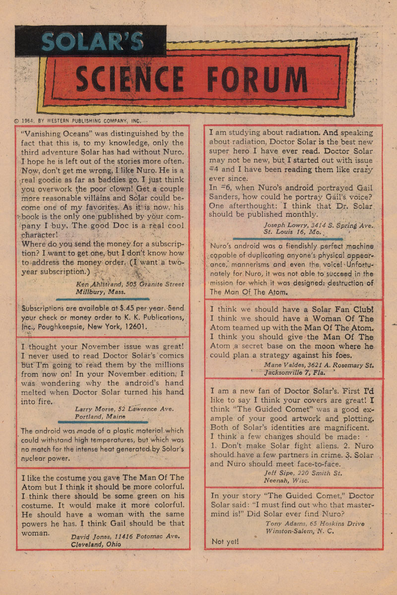 Doctor Solar, Man of the Atom (1962) Issue #8 #8 - English 19