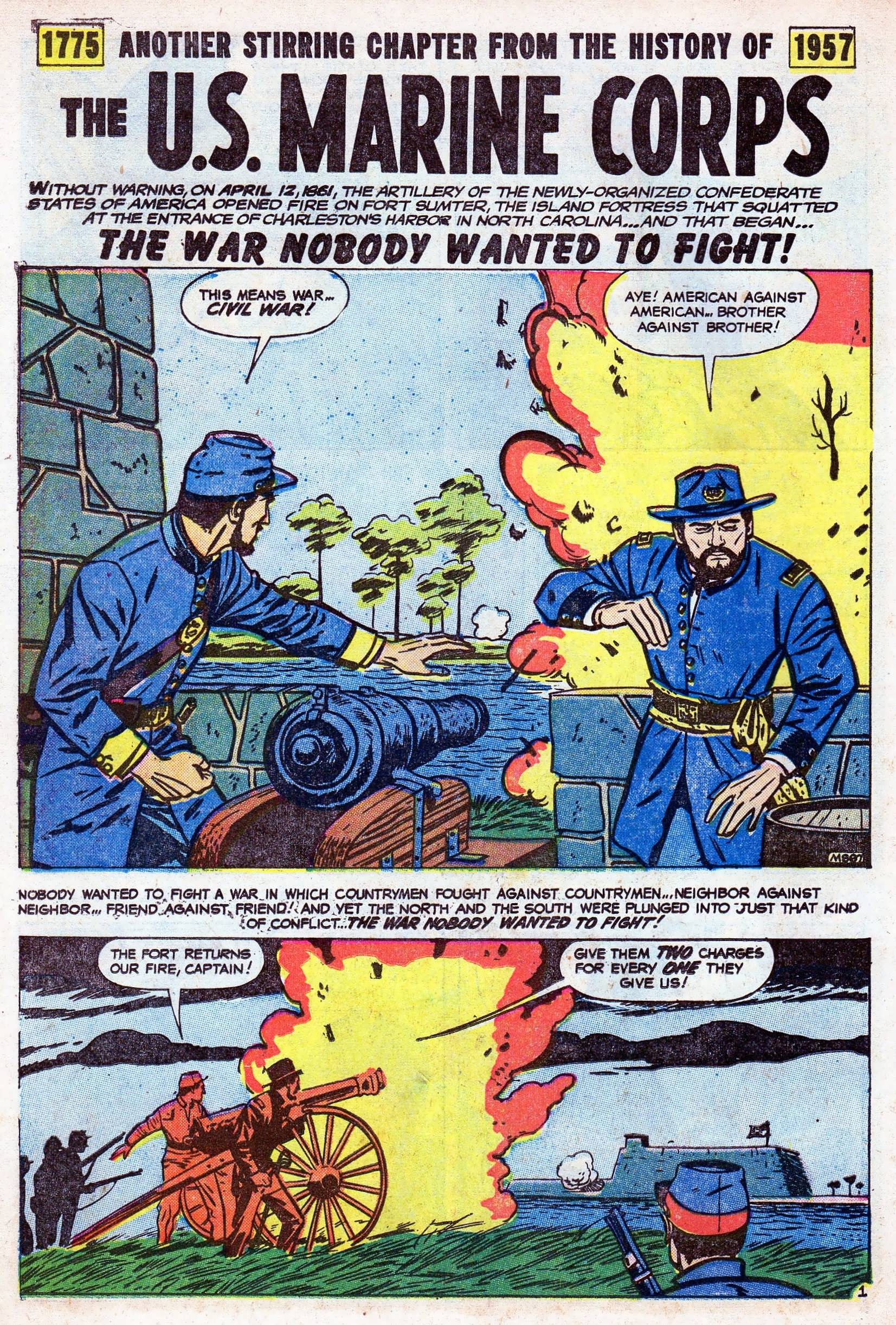 Read online Marines in Battle comic -  Issue #20 - 21