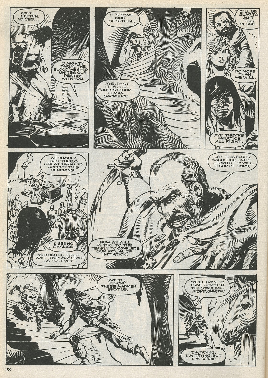 Read online The Savage Sword Of Conan comic -  Issue #127 - 28