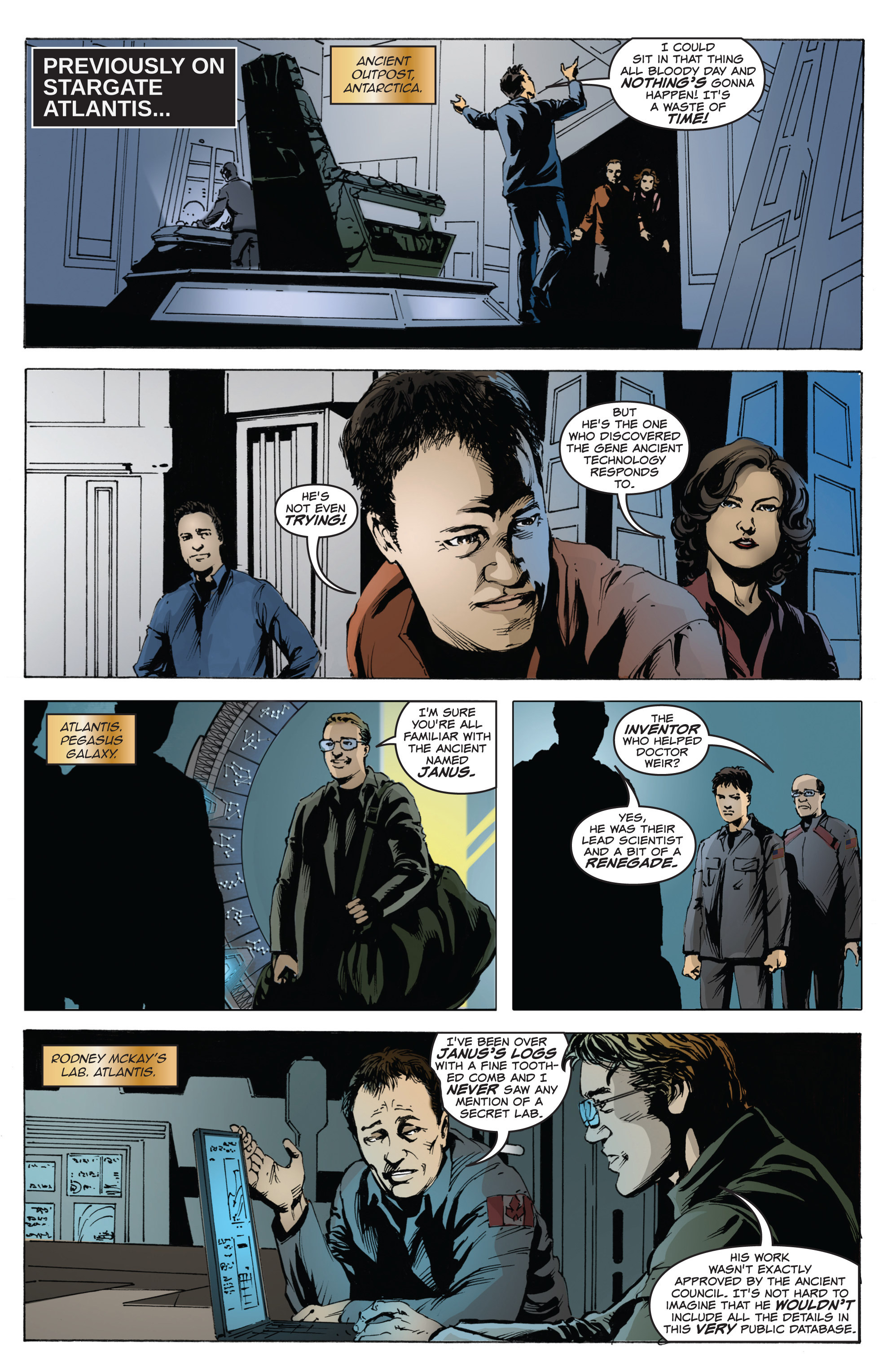 Read online Stargate Atlantis Back to Pegasus comic -  Issue #1 - 3