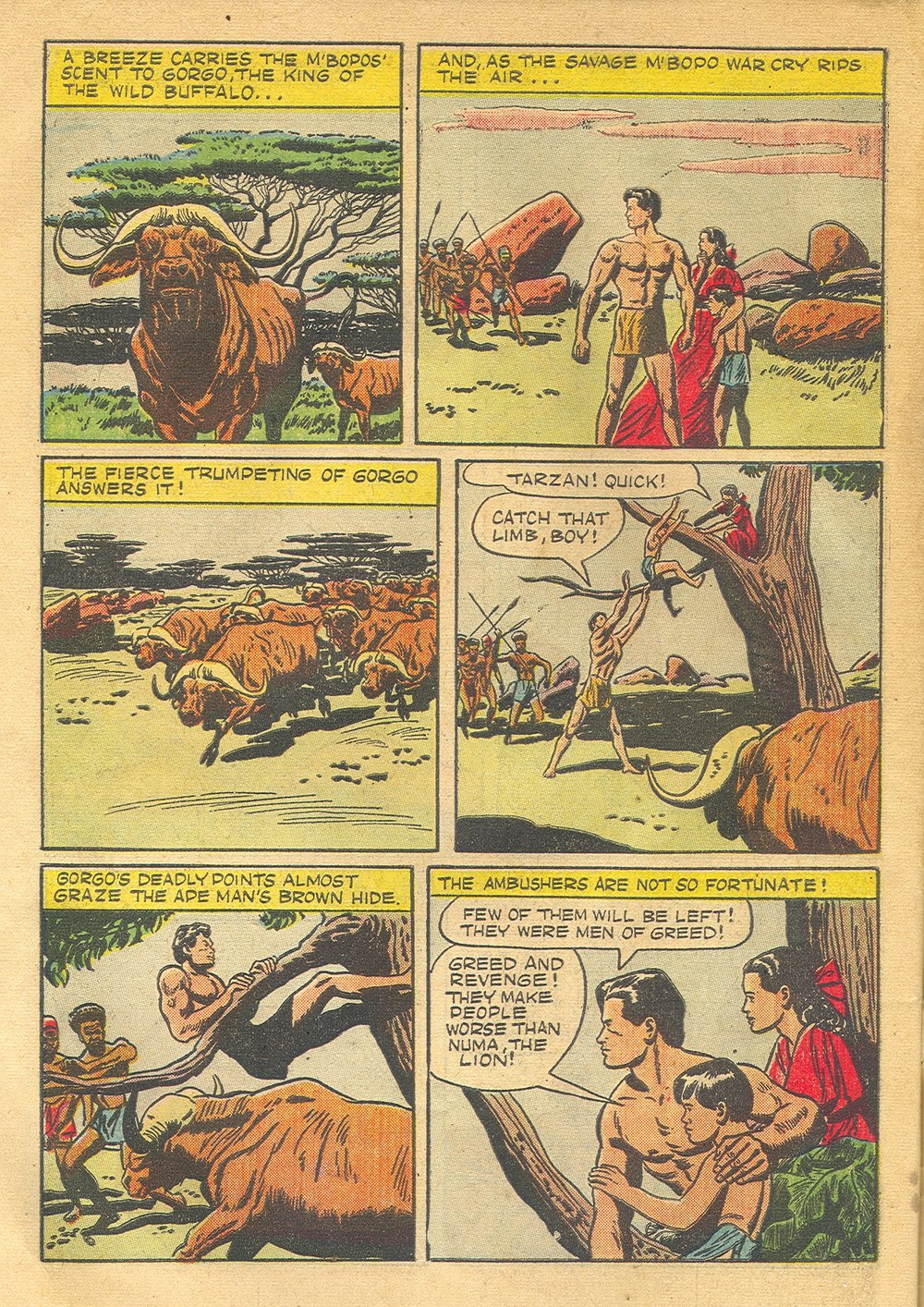 Read online Tarzan (1948) comic -  Issue #5 - 34