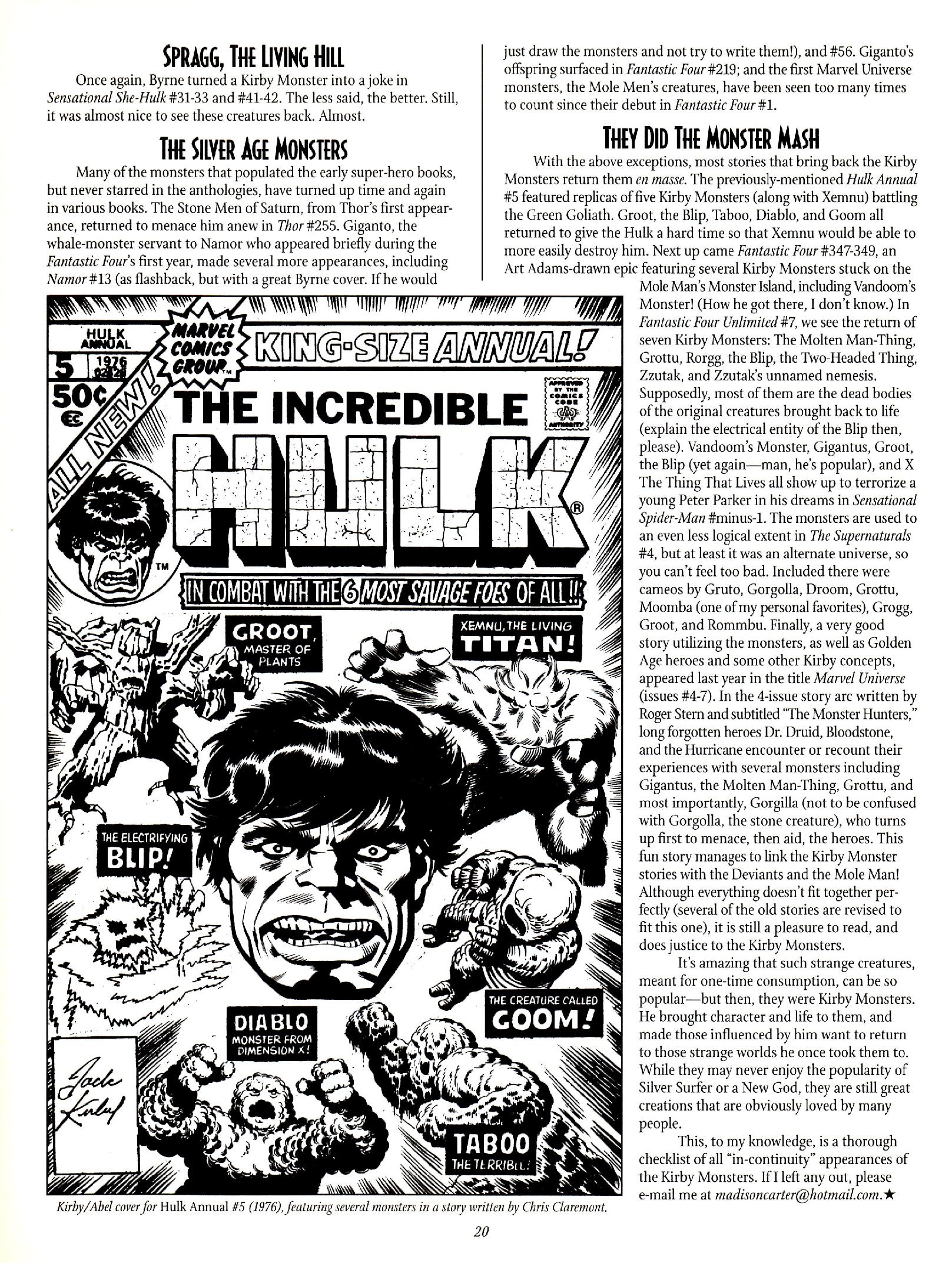 Read online The Jack Kirby Collector comic -  Issue #28 - 21