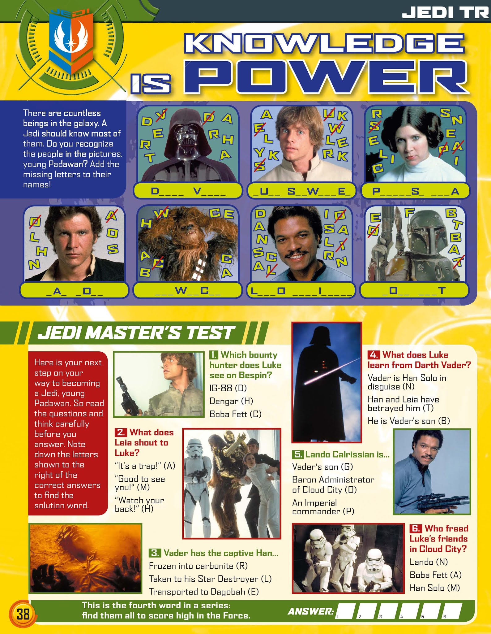 Read online Star Wars Jedi Master Magazine comic -  Issue #5 - 38