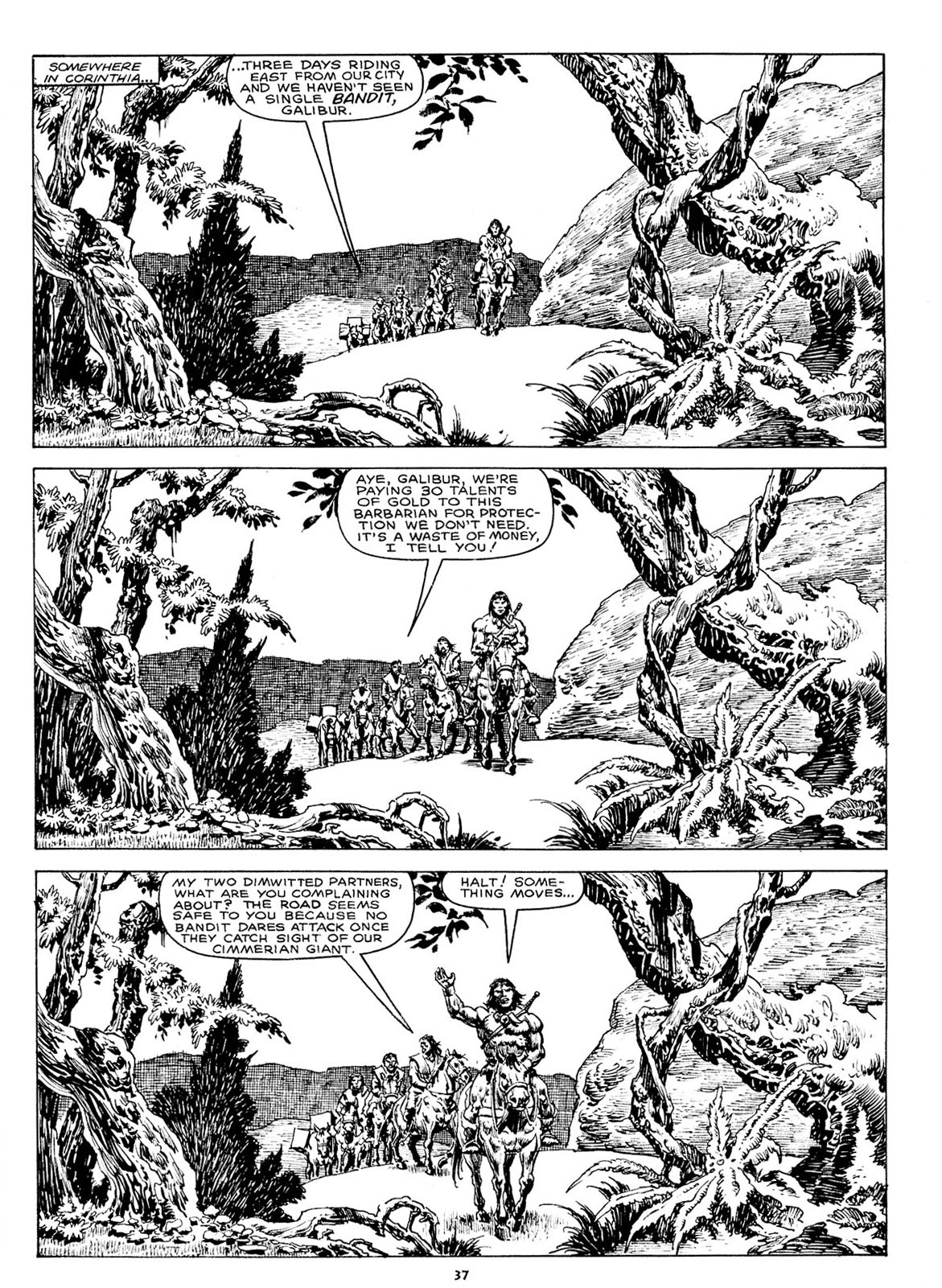 Read online The Savage Sword Of Conan comic -  Issue #211 - 36