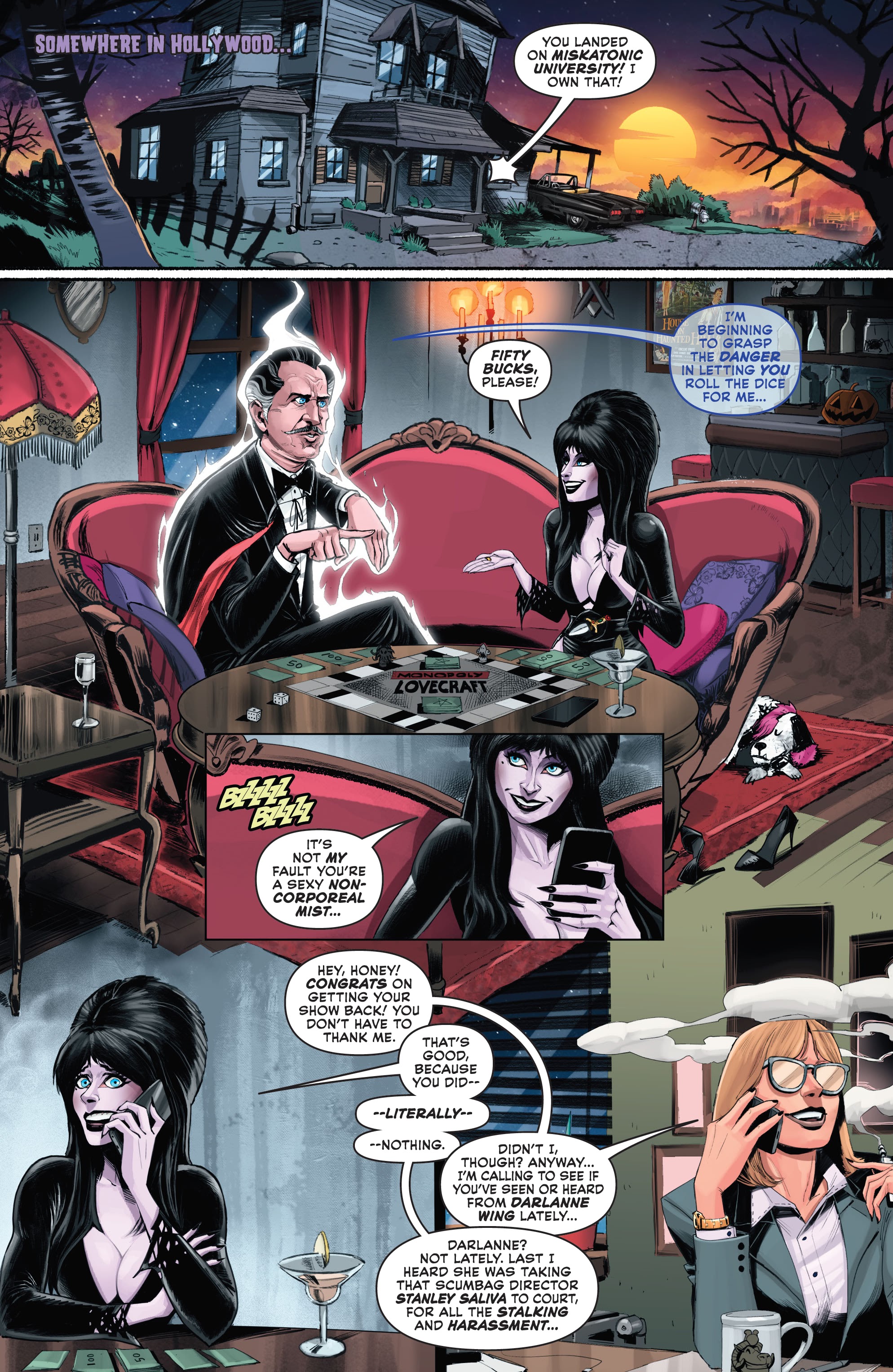 Read online Elvira Meets Vincent Price comic -  Issue #5 - 6