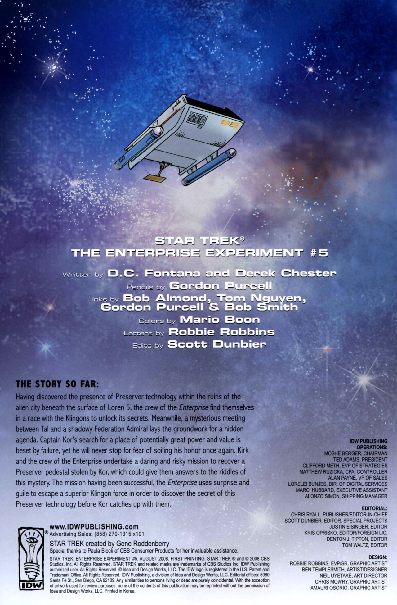 Read online Star Trek Year Four: The Enterprise Experiment comic -  Issue #5 - 2