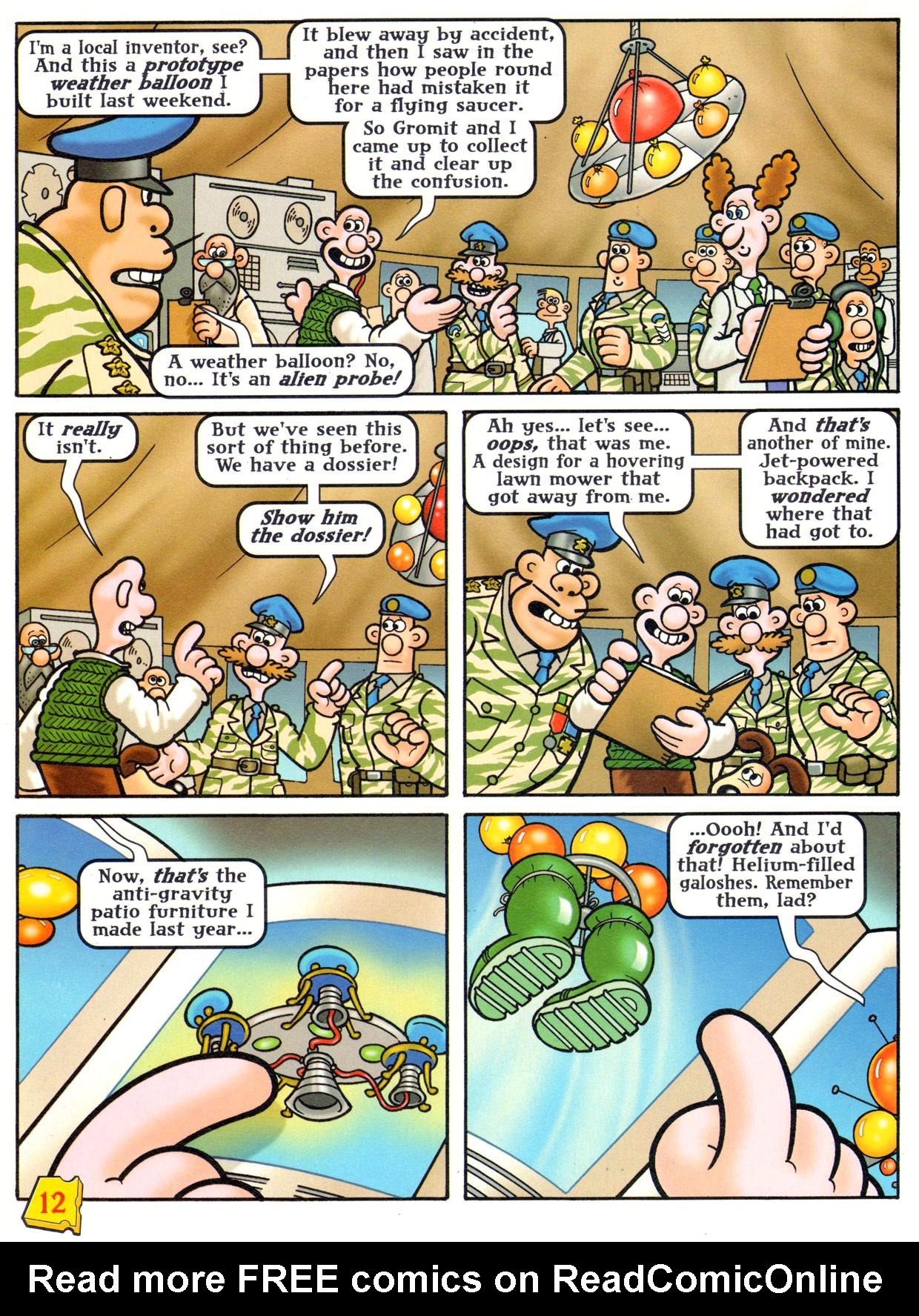 Read online Wallace & Gromit Comic comic -  Issue #10 - 12