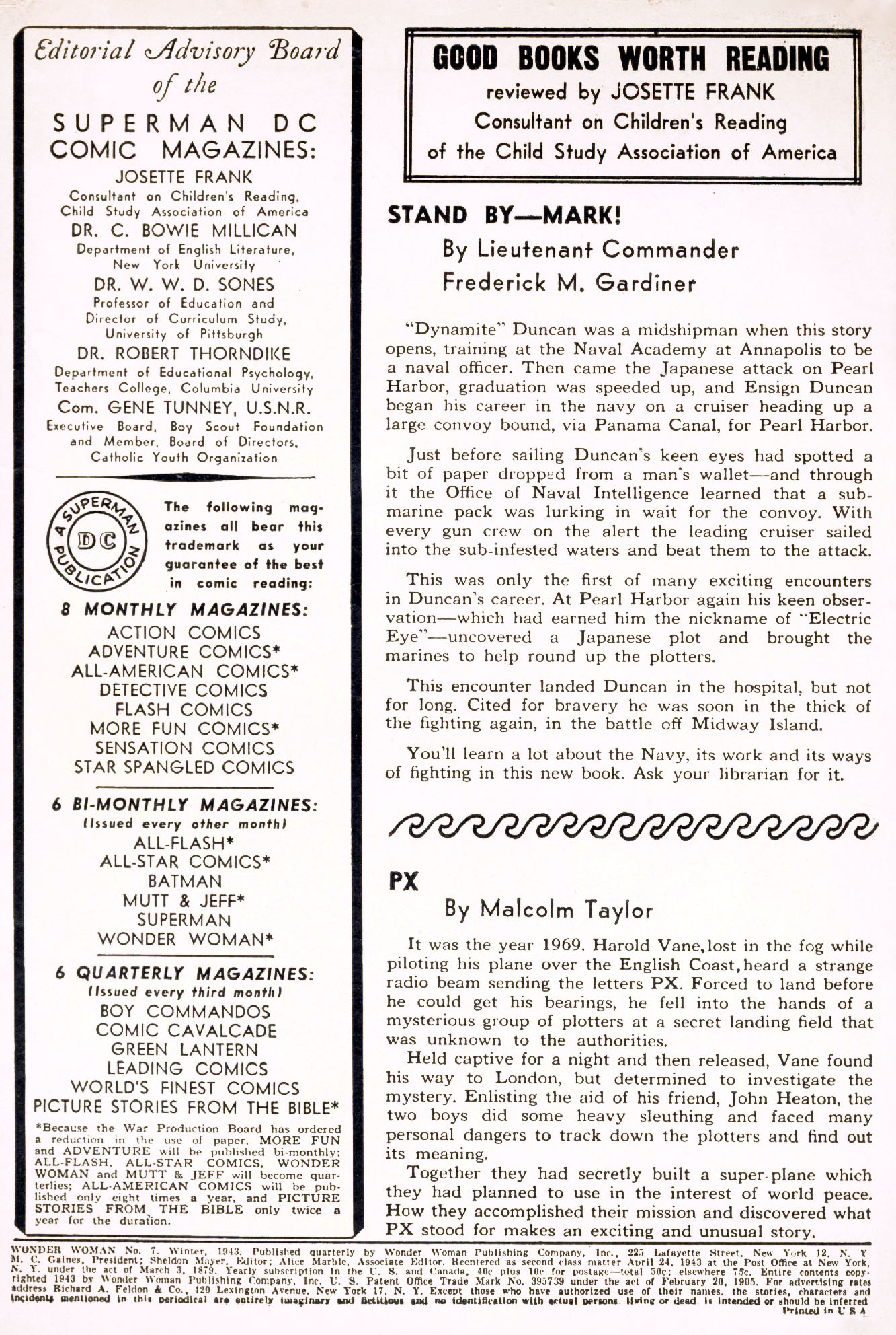 Read online Wonder Woman (1942) comic -  Issue #7 - 2