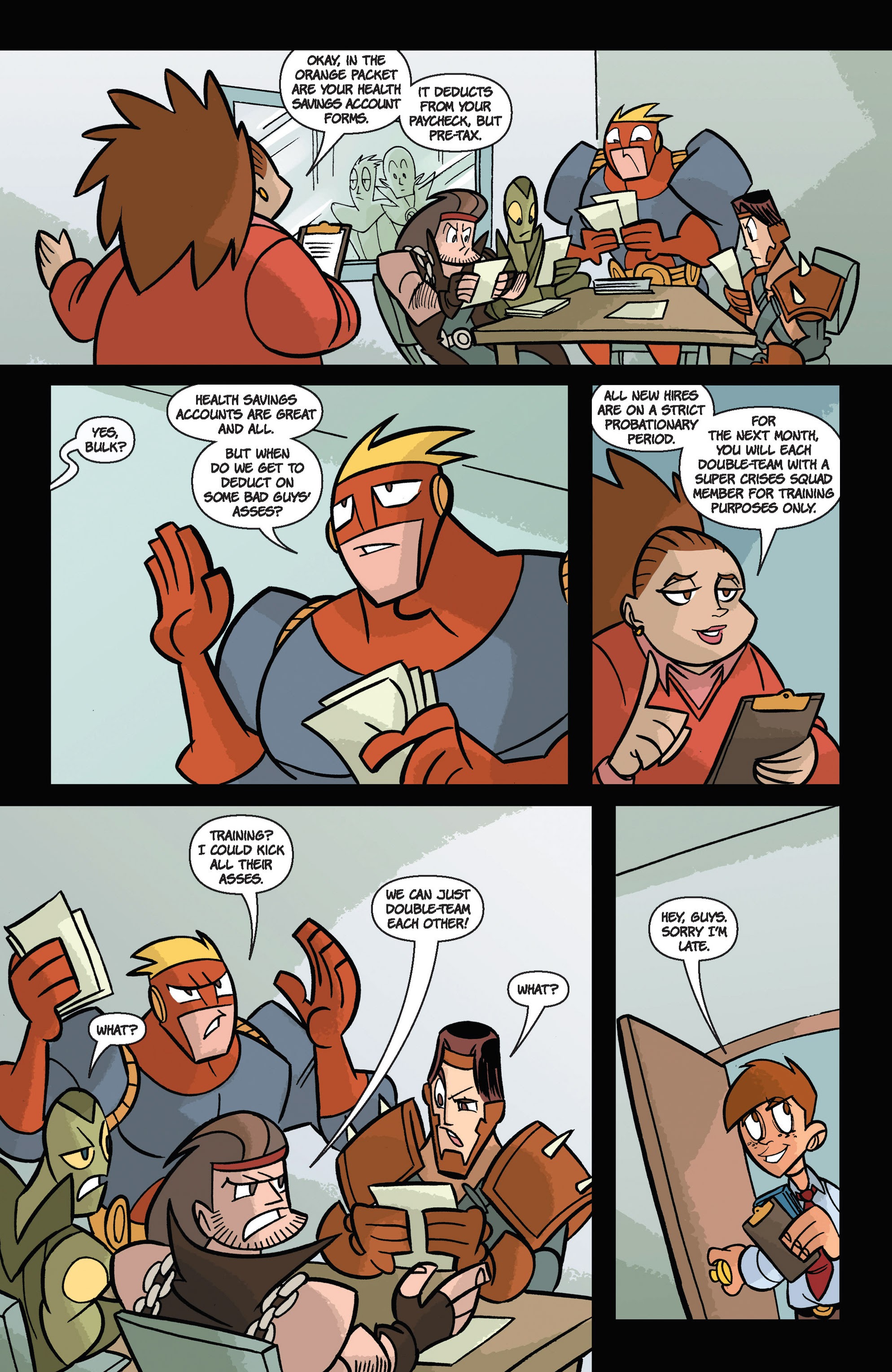 Read online Super Human Resources comic -  Issue #1 - 8