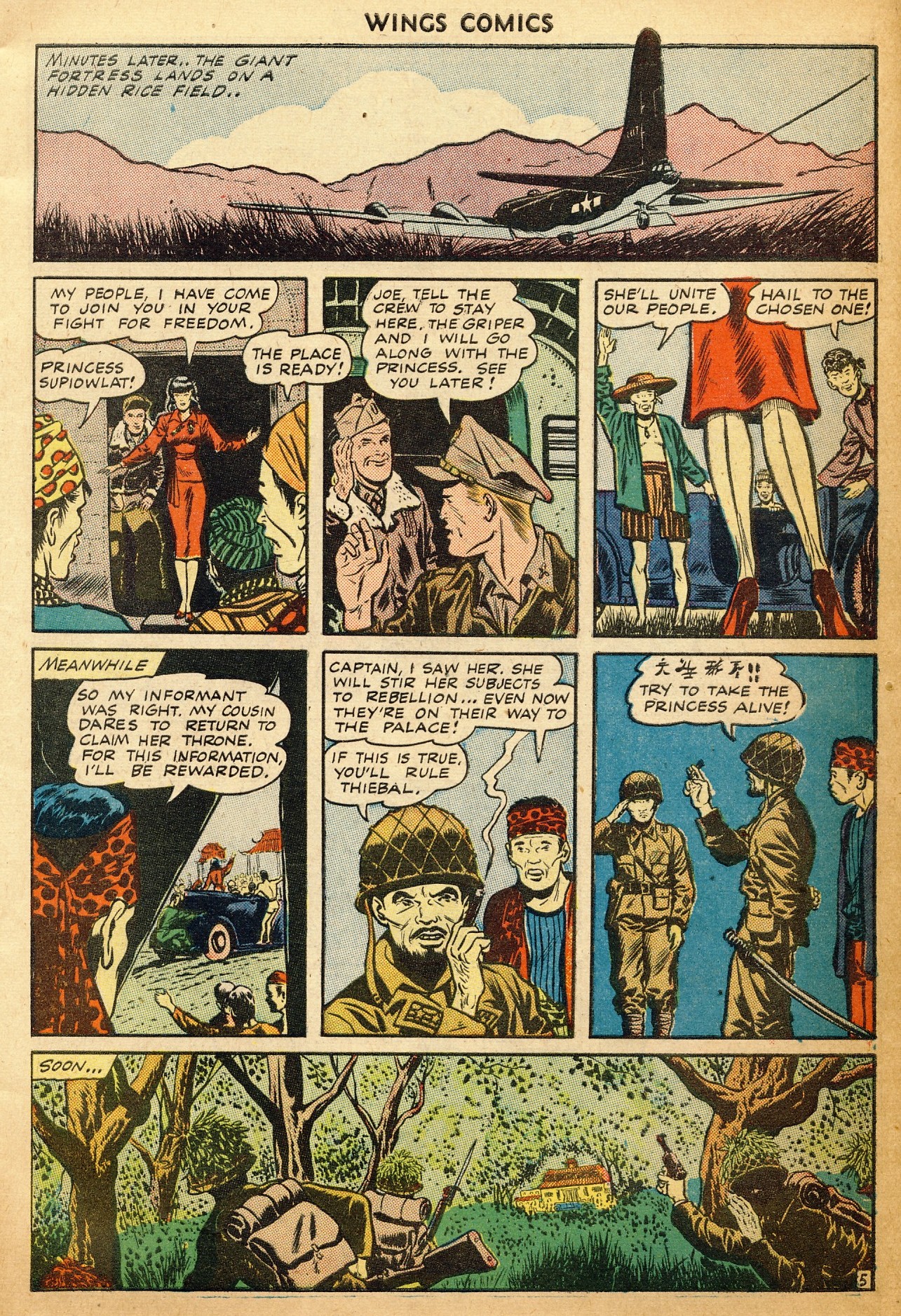Read online Wings Comics comic -  Issue #52 - 7