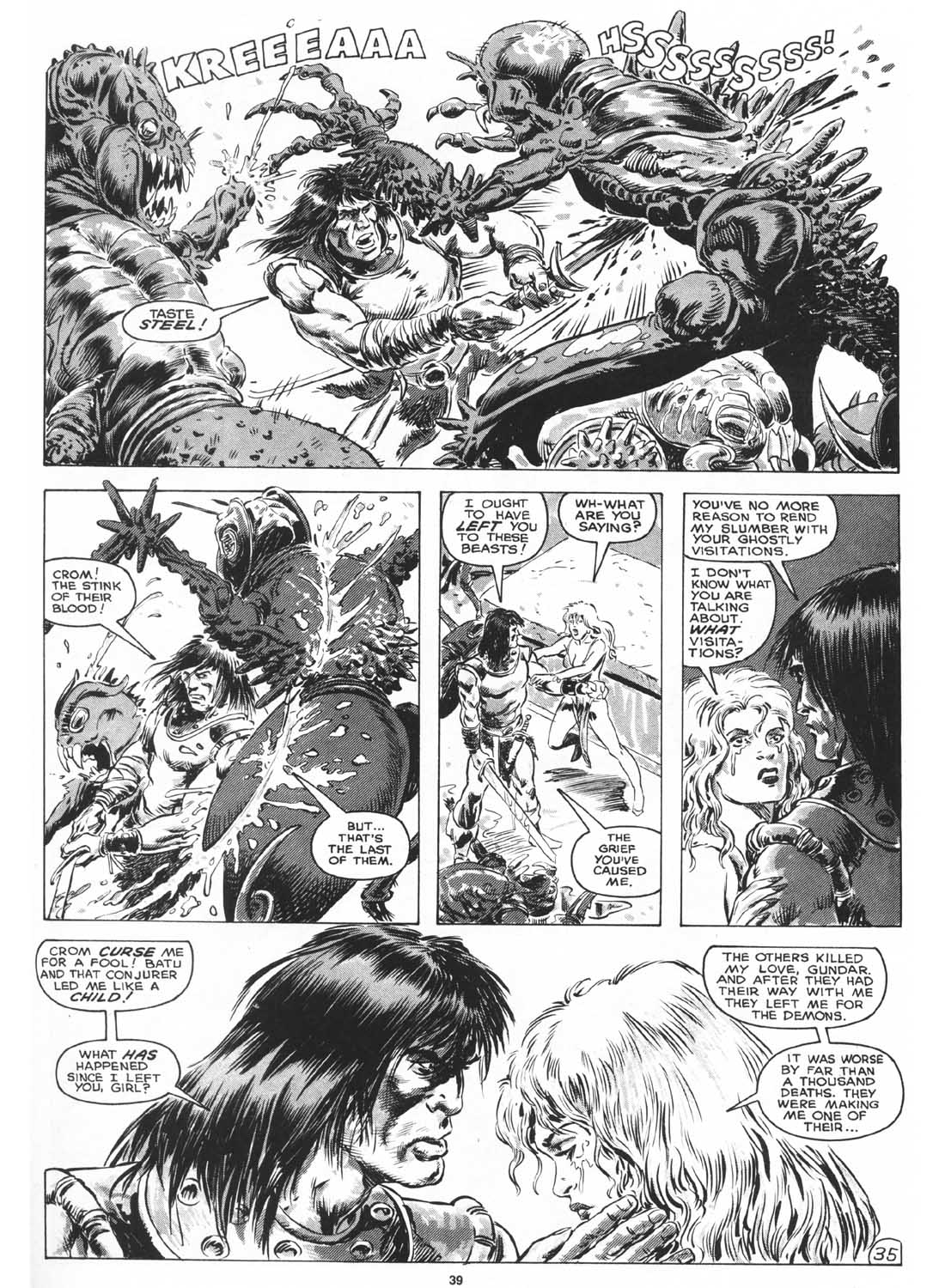 Read online The Savage Sword Of Conan comic -  Issue #161 - 38