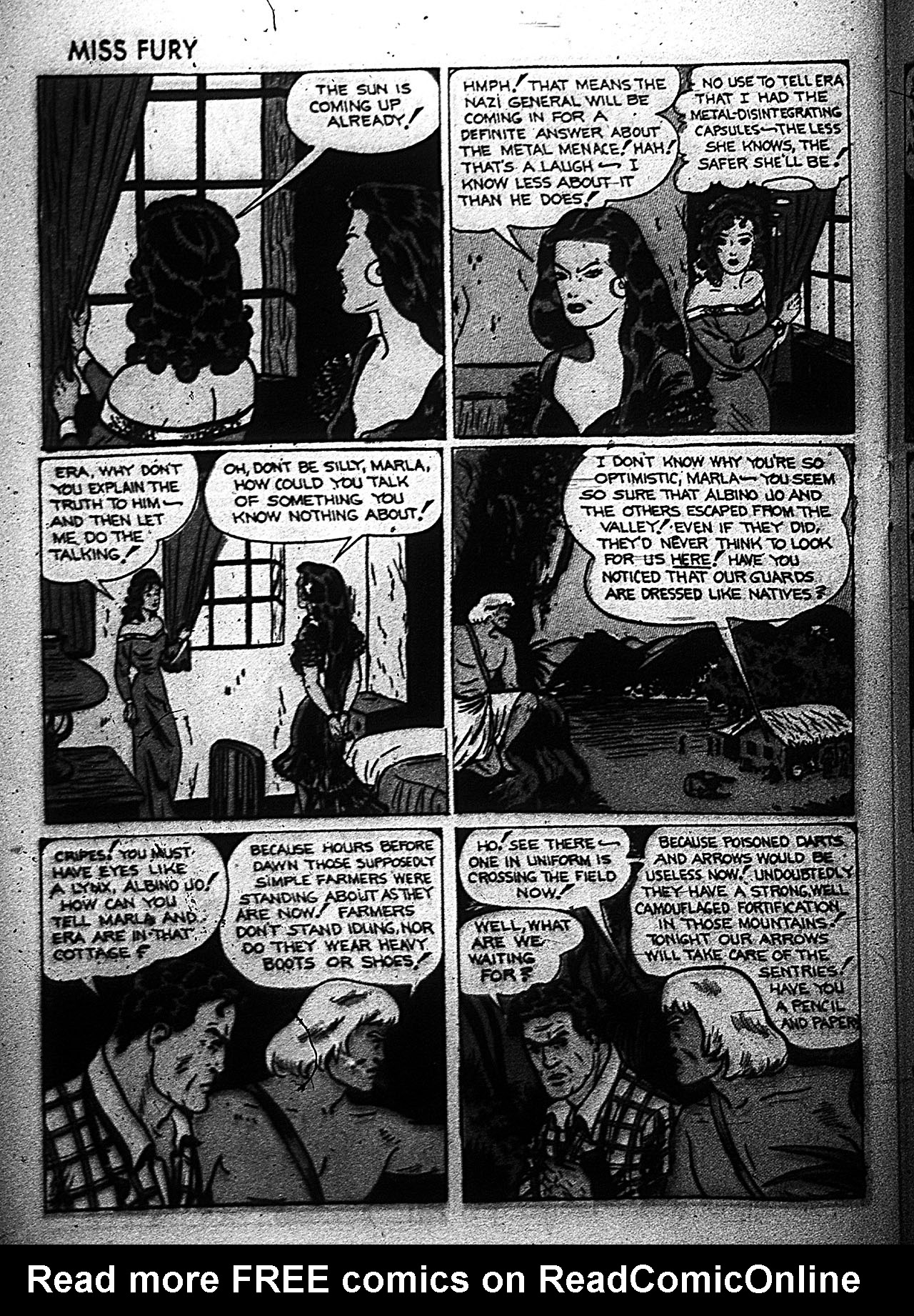 Read online Miss Fury (1942) comic -  Issue #4 - 34