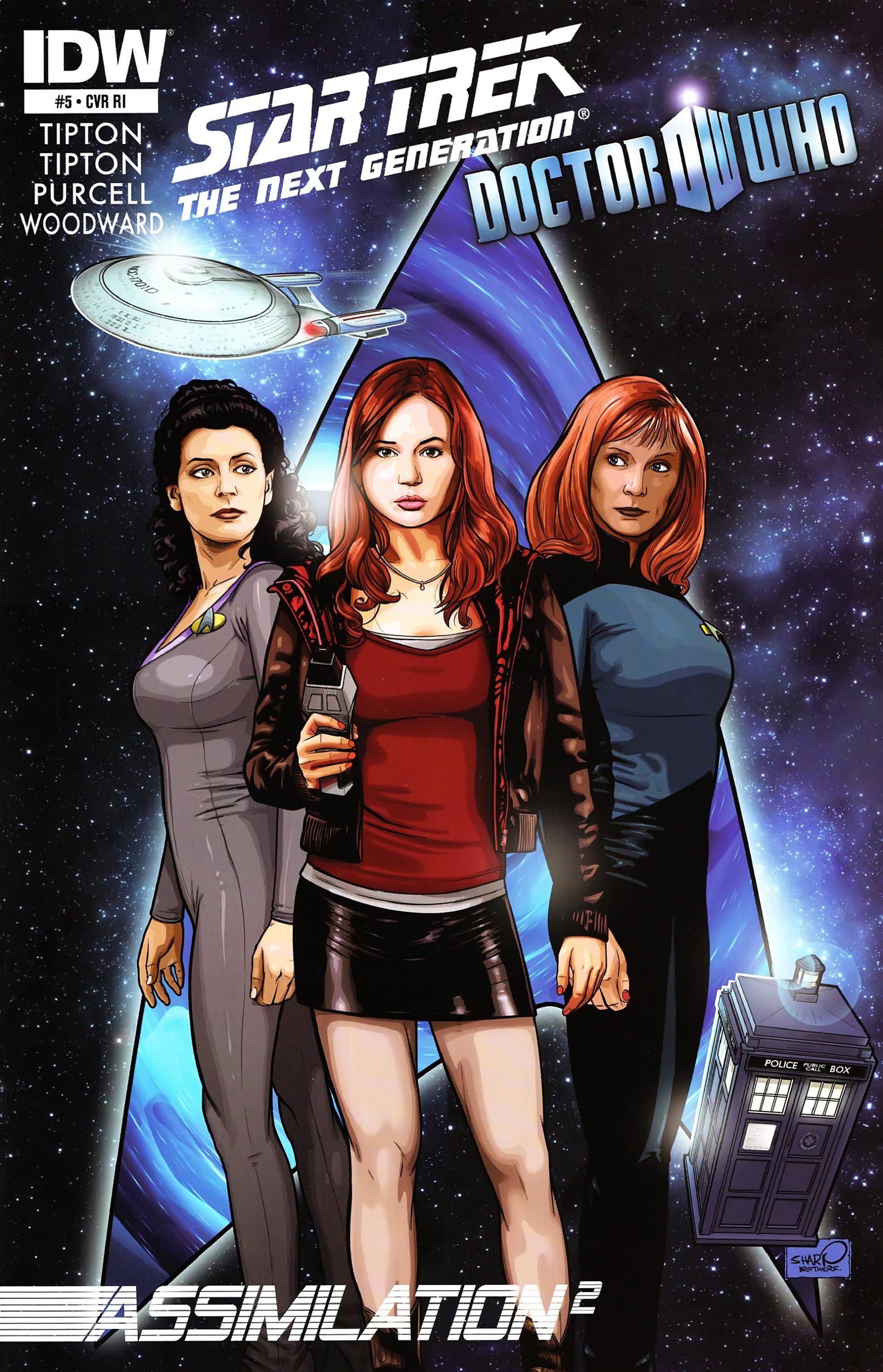Read online Star Trek: The Next Generation/Doctor Who: Assimilation² comic -  Issue #5 - 1