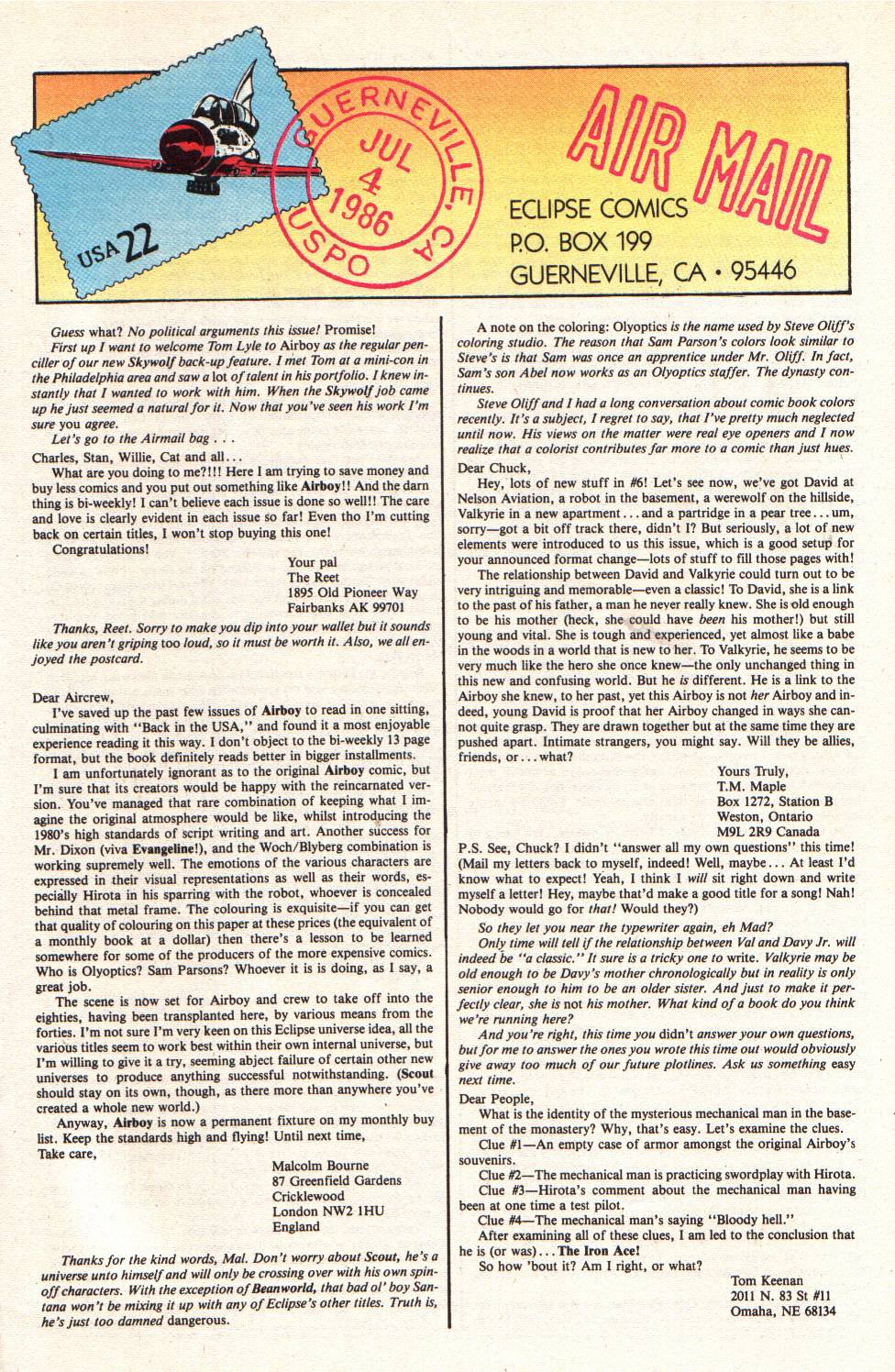 Read online Airboy (1986) comic -  Issue #13 - 17