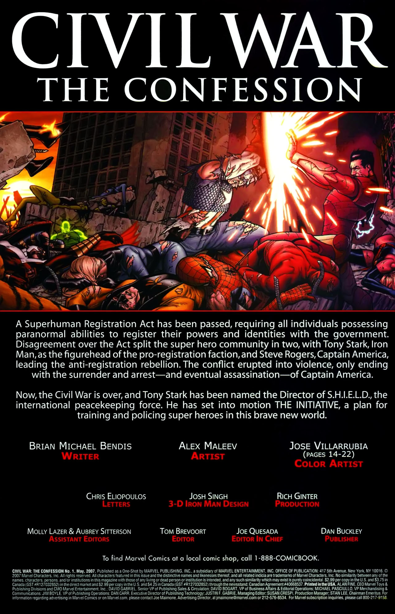 Read online Civil War: The Confession comic -  Issue # Full - 2