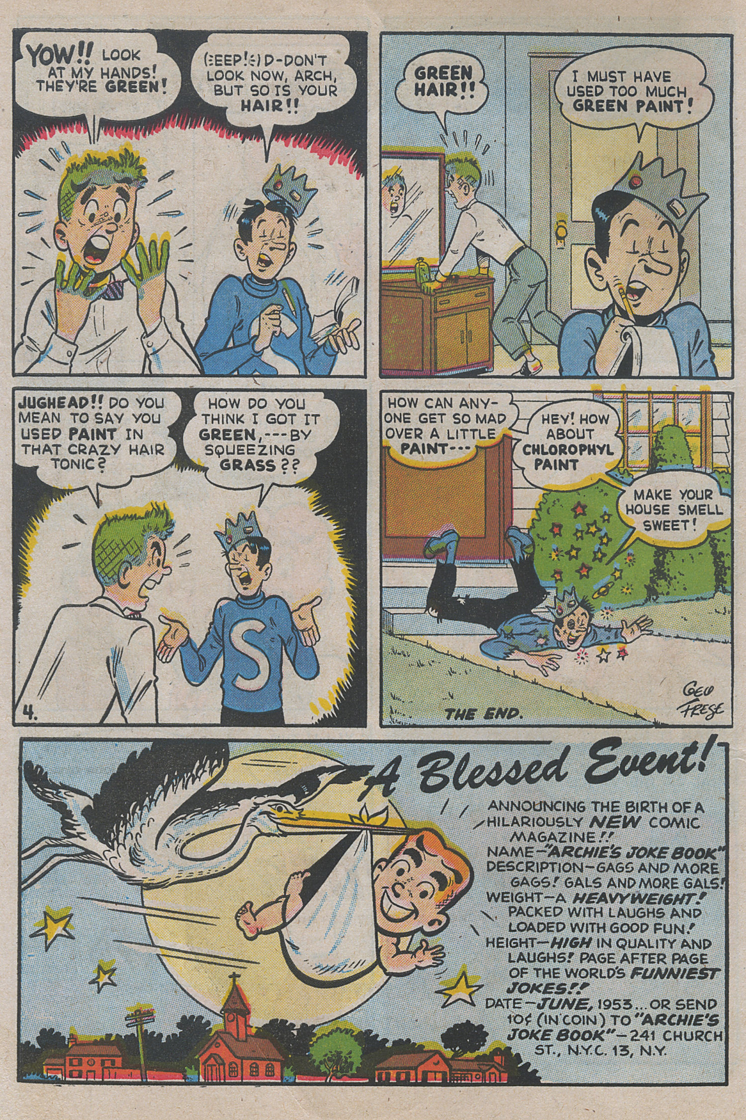 Read online Archie's Pal Jughead comic -  Issue #20 - 6