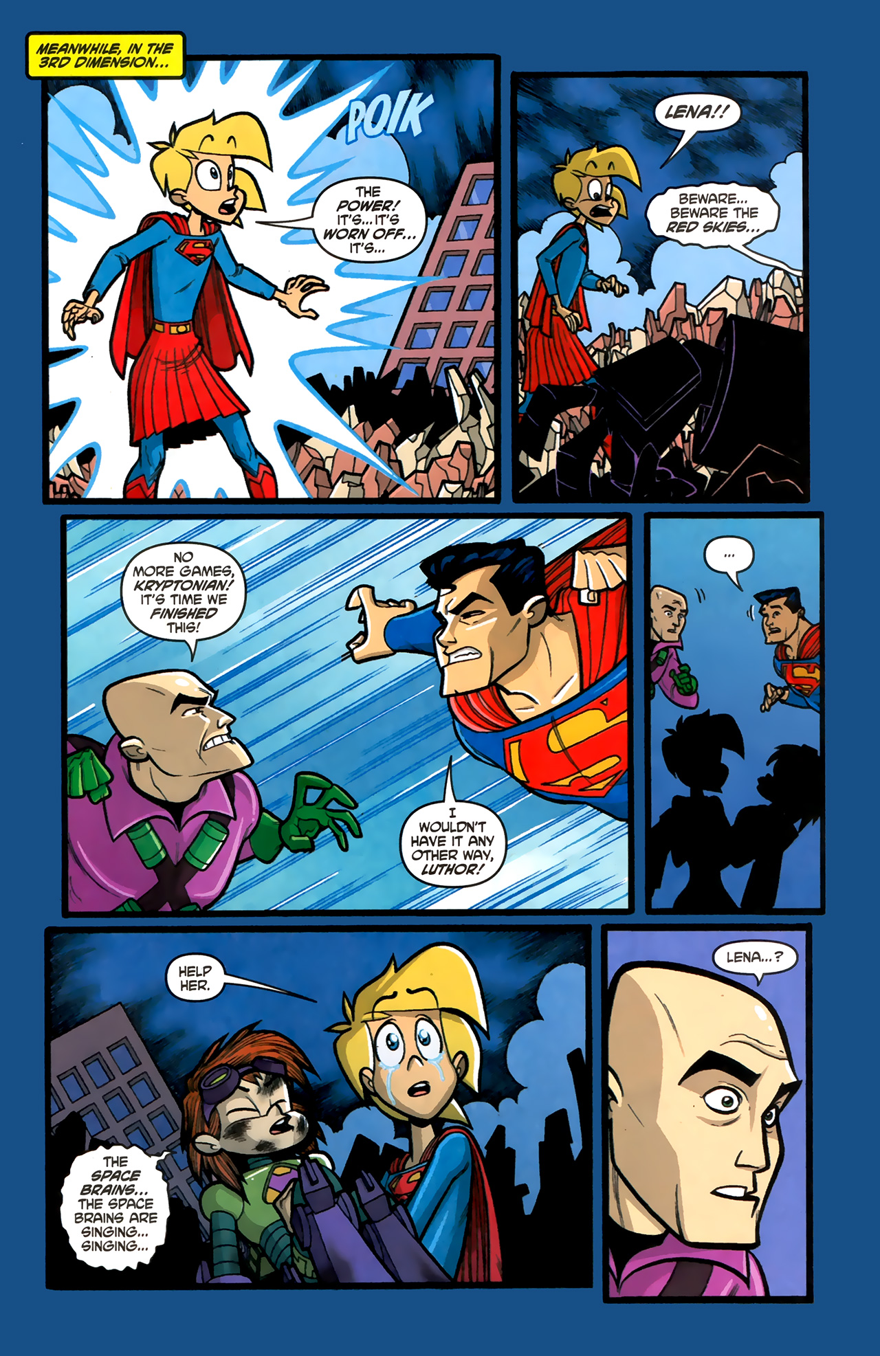 Read online Supergirl: Cosmic Adventures in the 8th Grade comic -  Issue #6 - 19