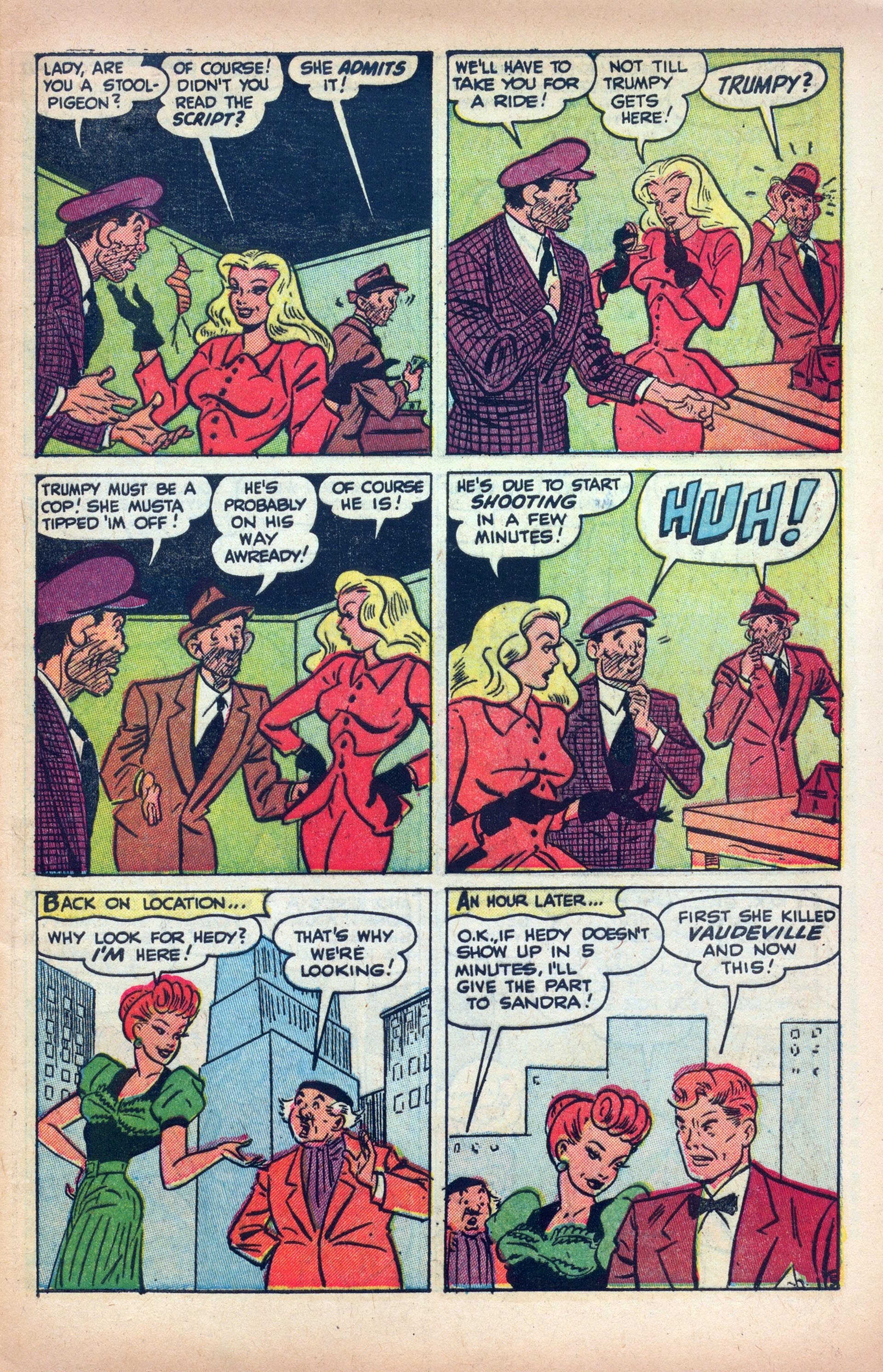 Read online Hedy Of Hollywood Comics comic -  Issue #47 - 7