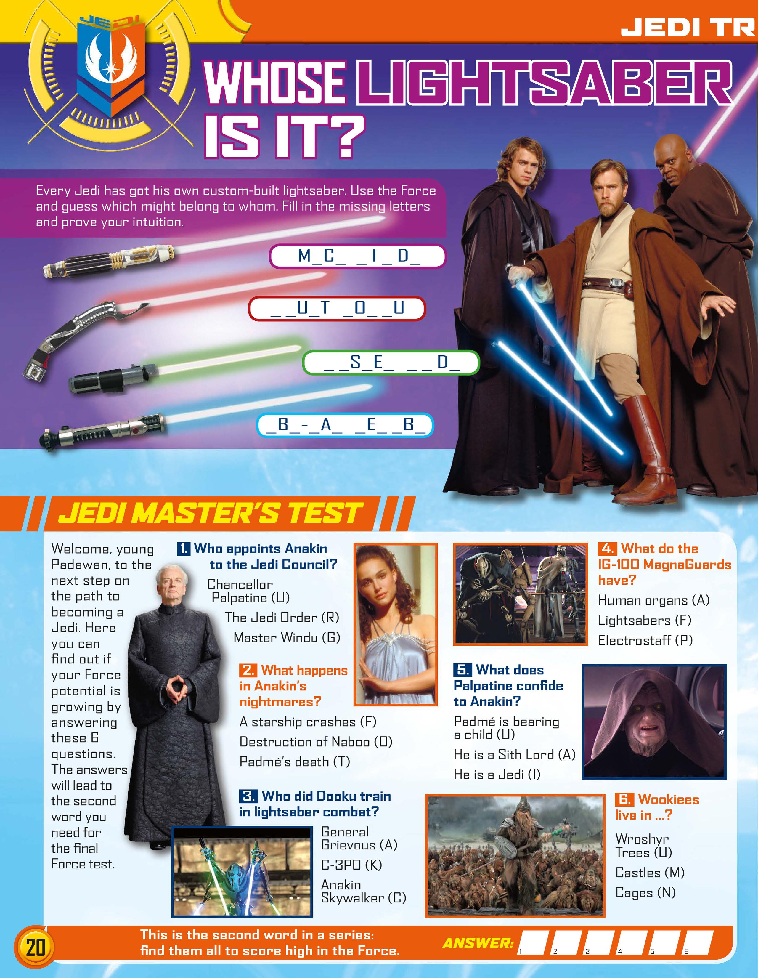 Read online Star Wars Jedi Master Magazine comic -  Issue #3 - 20