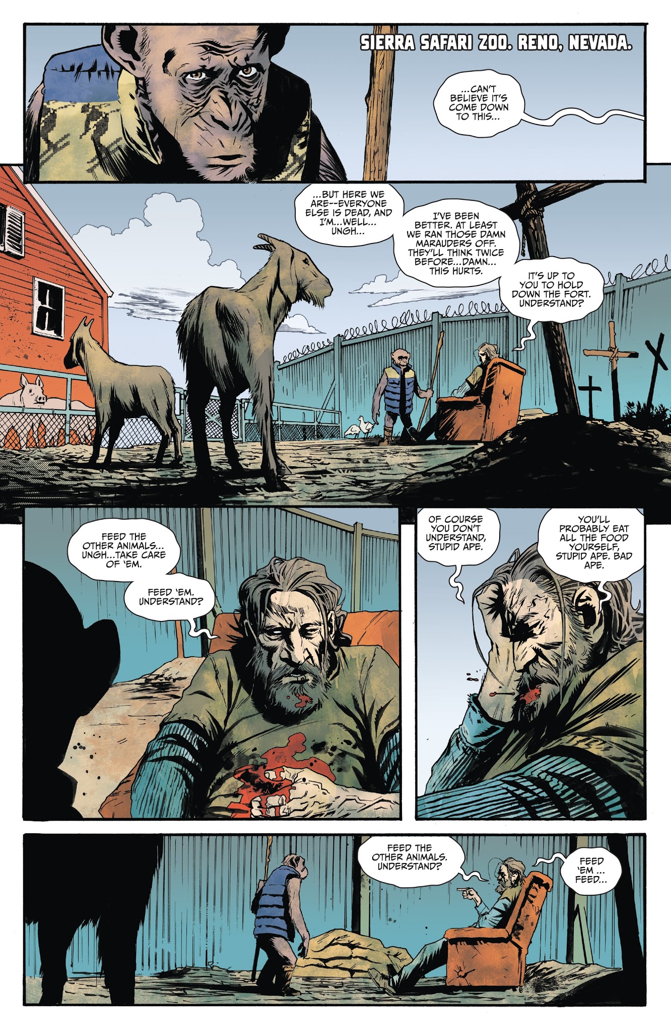 Read online War for the Planet of the Apes comic -  Issue #3 - 4