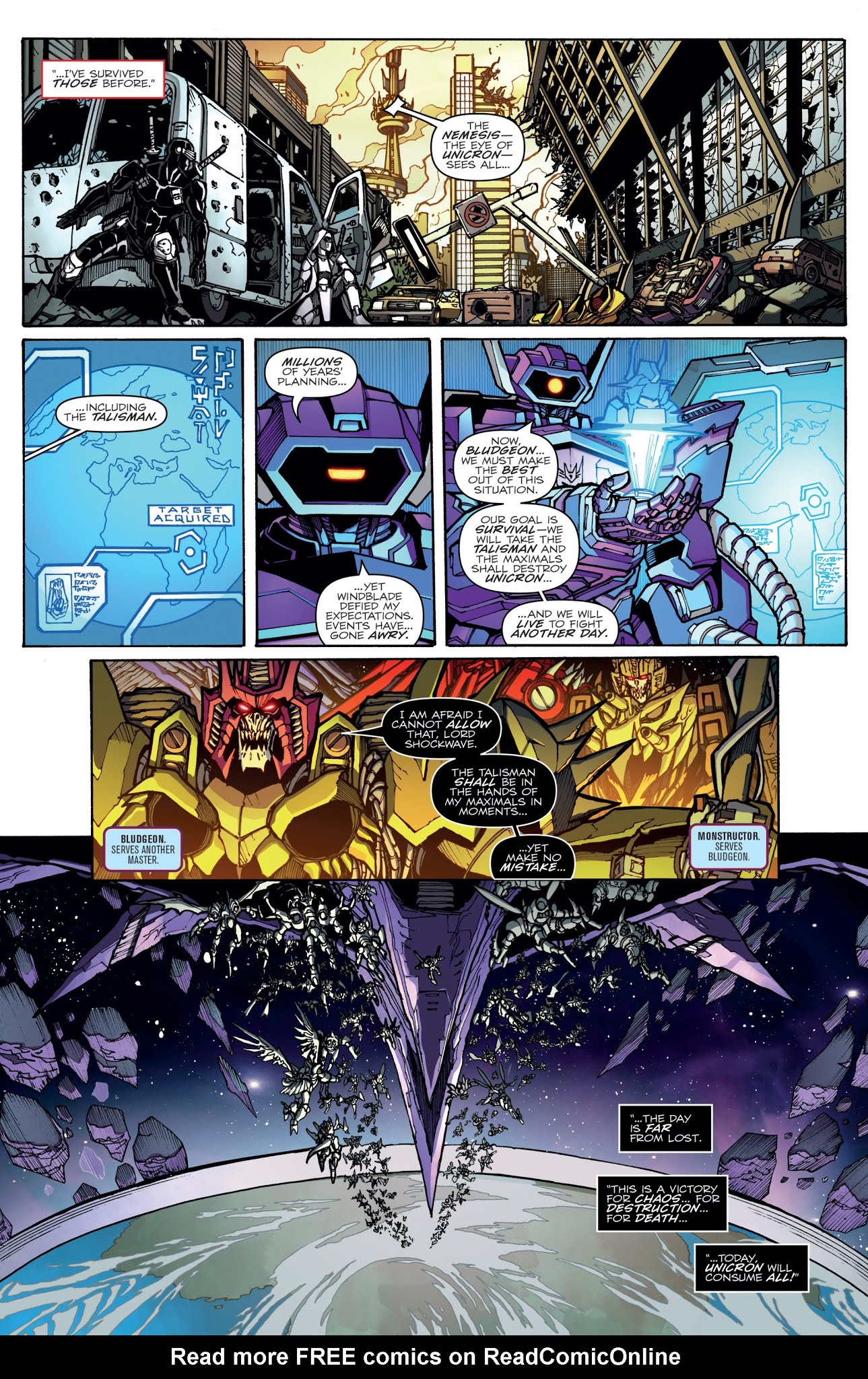 Read online Transformers: Unicron comic -  Issue #5 - 12
