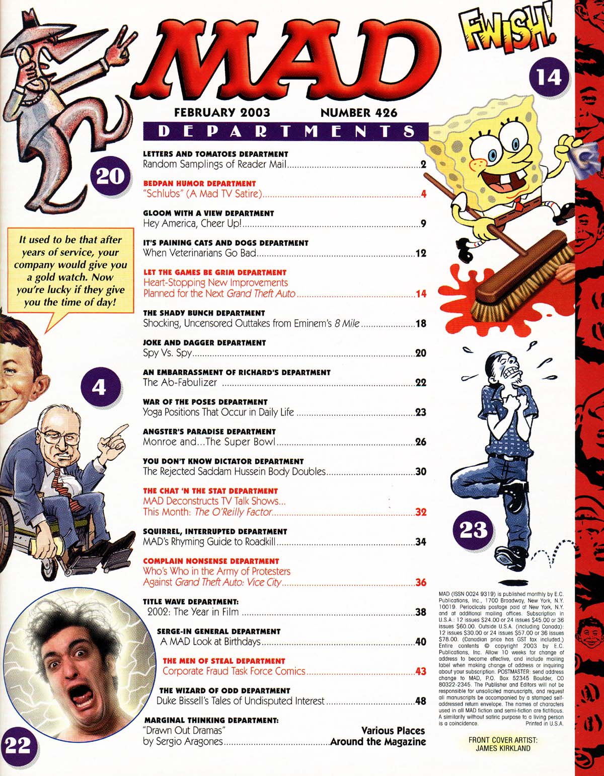 Read online MAD comic -  Issue #426 - 2