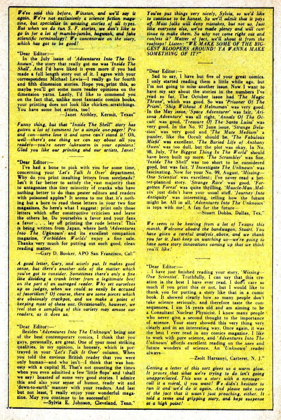 Read online Adventures Into The Unknown comic -  Issue #103 - 16