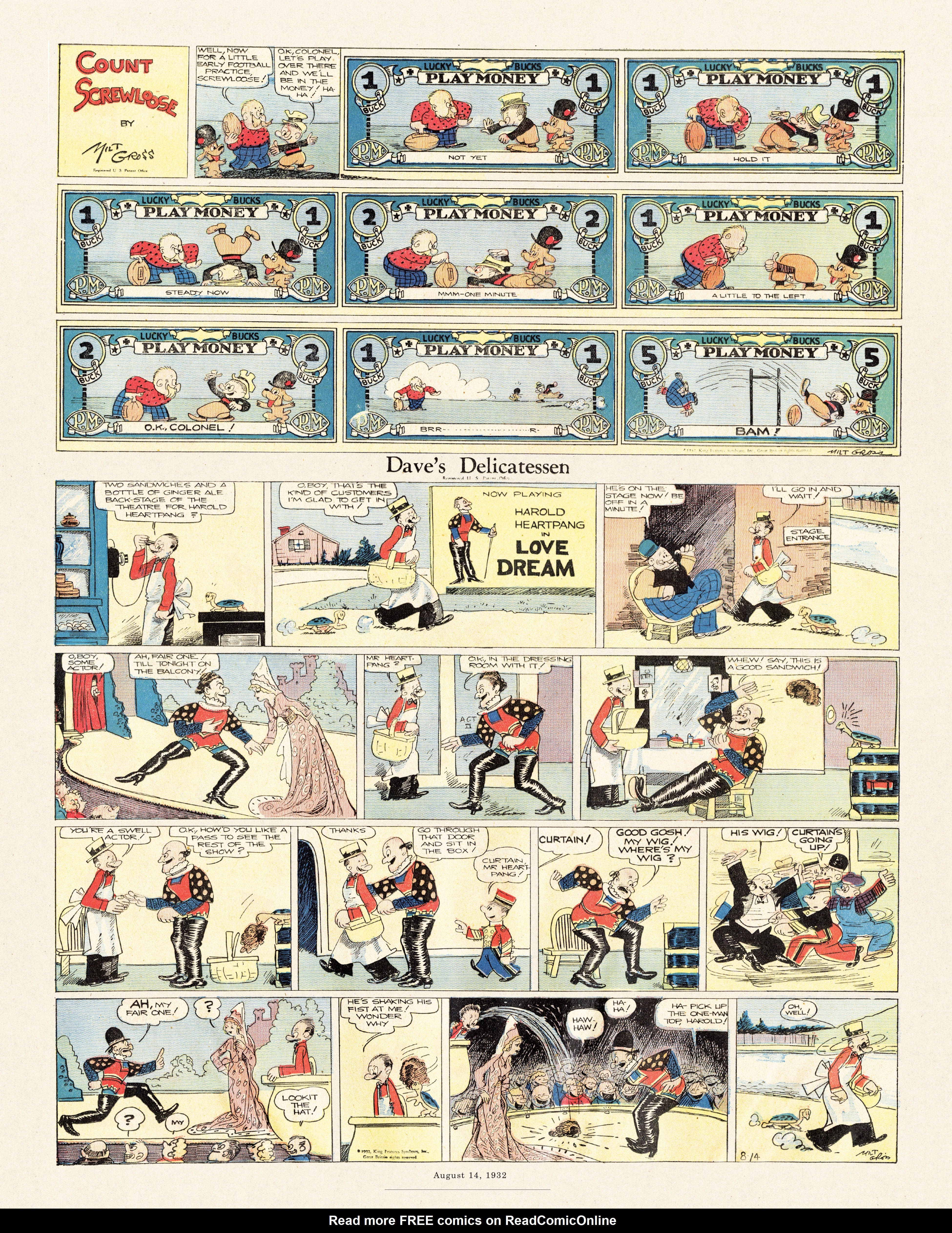Read online Gross Exaggerations: The Meshuga Comic Strips of Milt Gross comic -  Issue # TPB - 112