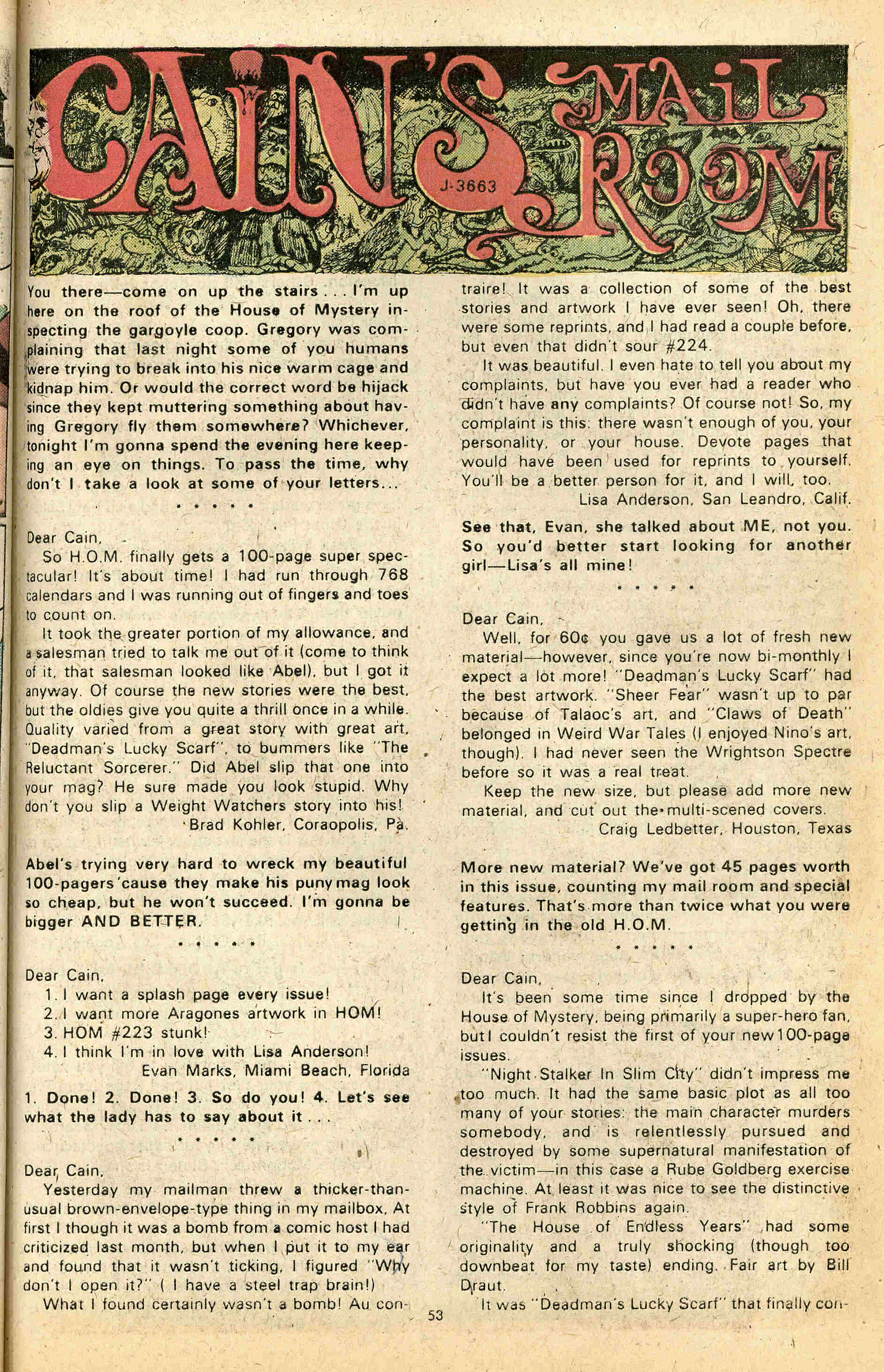Read online House of Mystery (1951) comic -  Issue #227 - 53