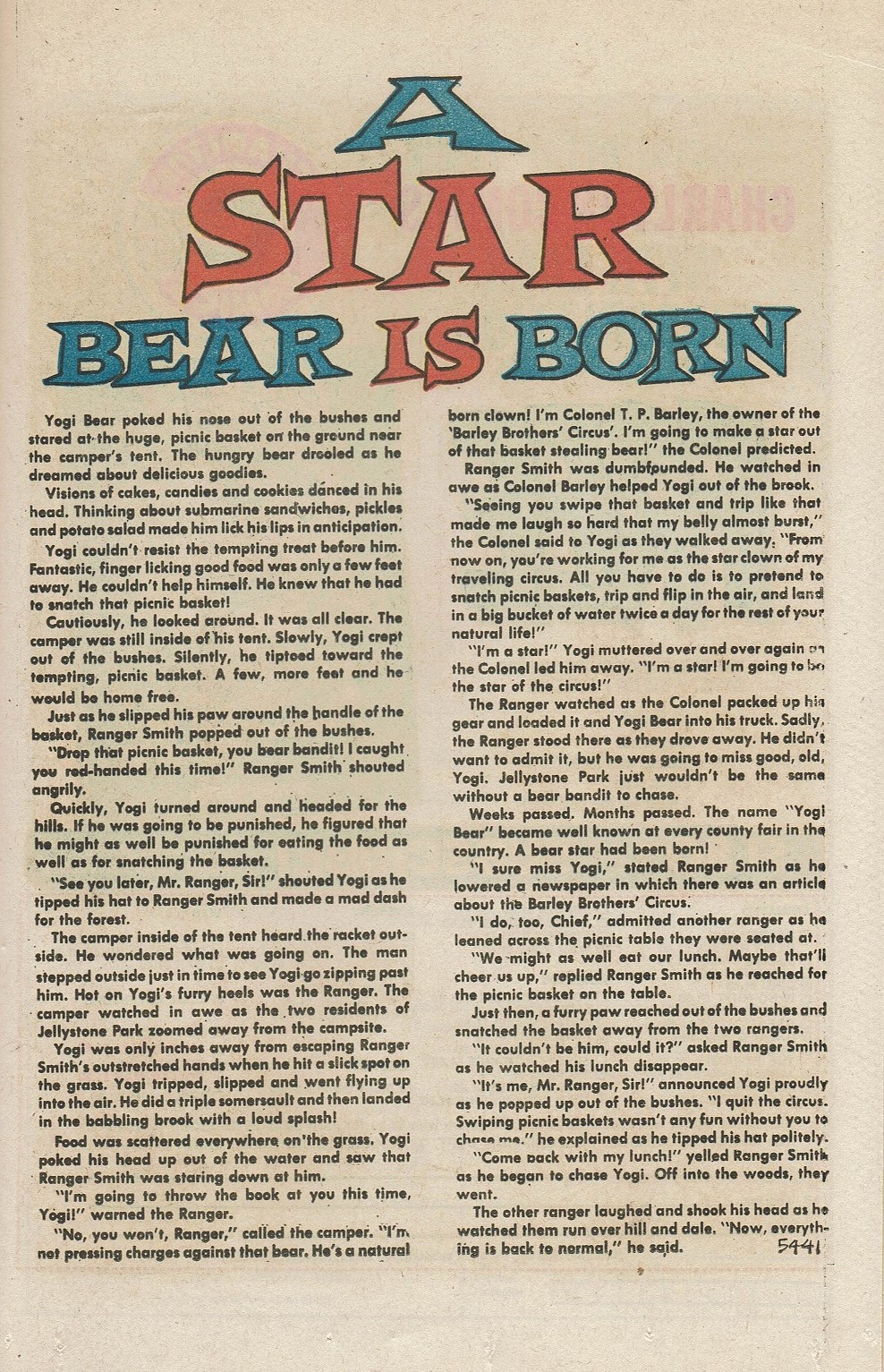 Read online Yogi Bear (1970) comic -  Issue #35 - 21