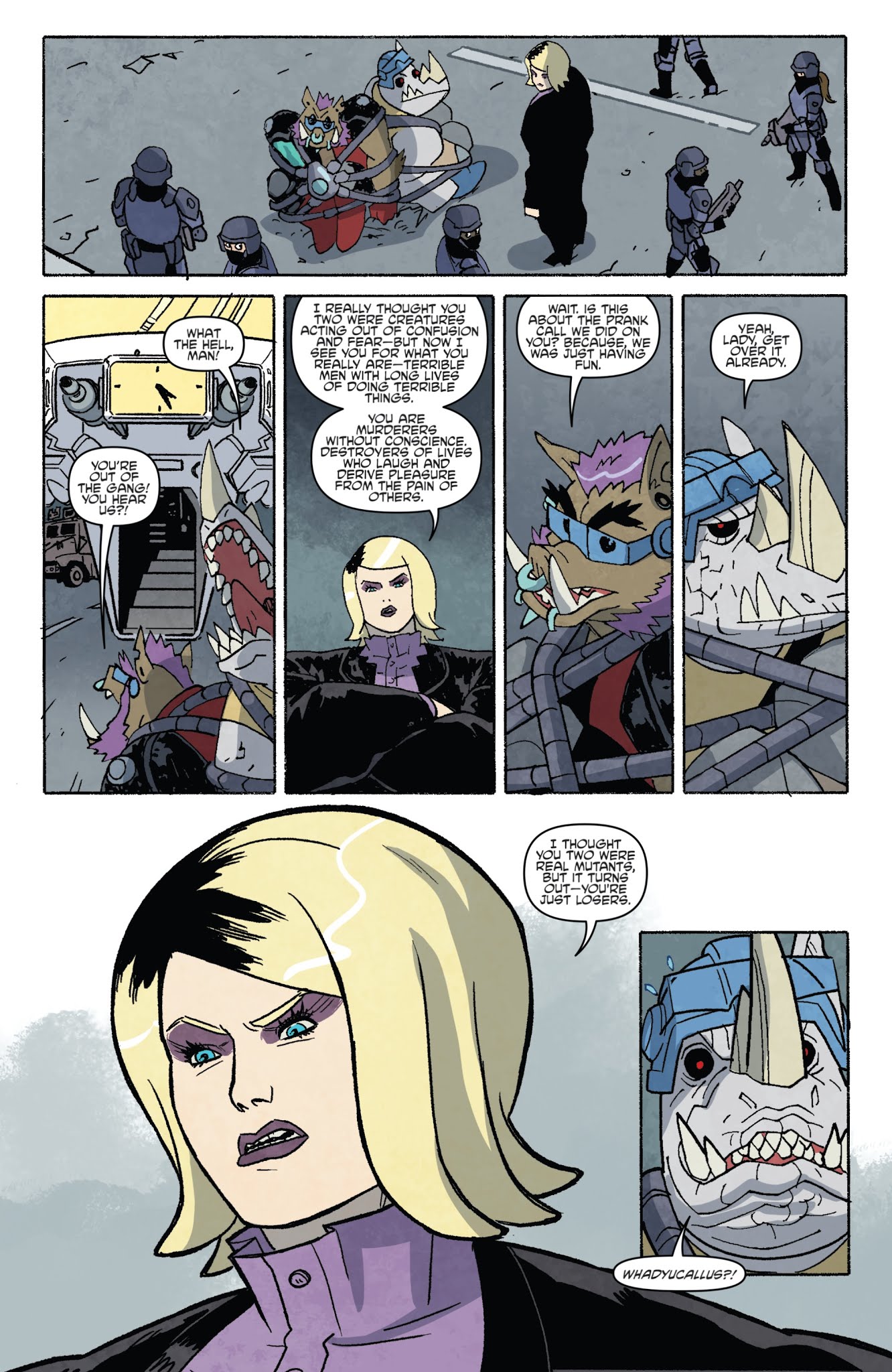 Read online Teenage Mutant Ninja Turtles: Bebop & Rocksteady Hit the Road comic -  Issue #5 - 4
