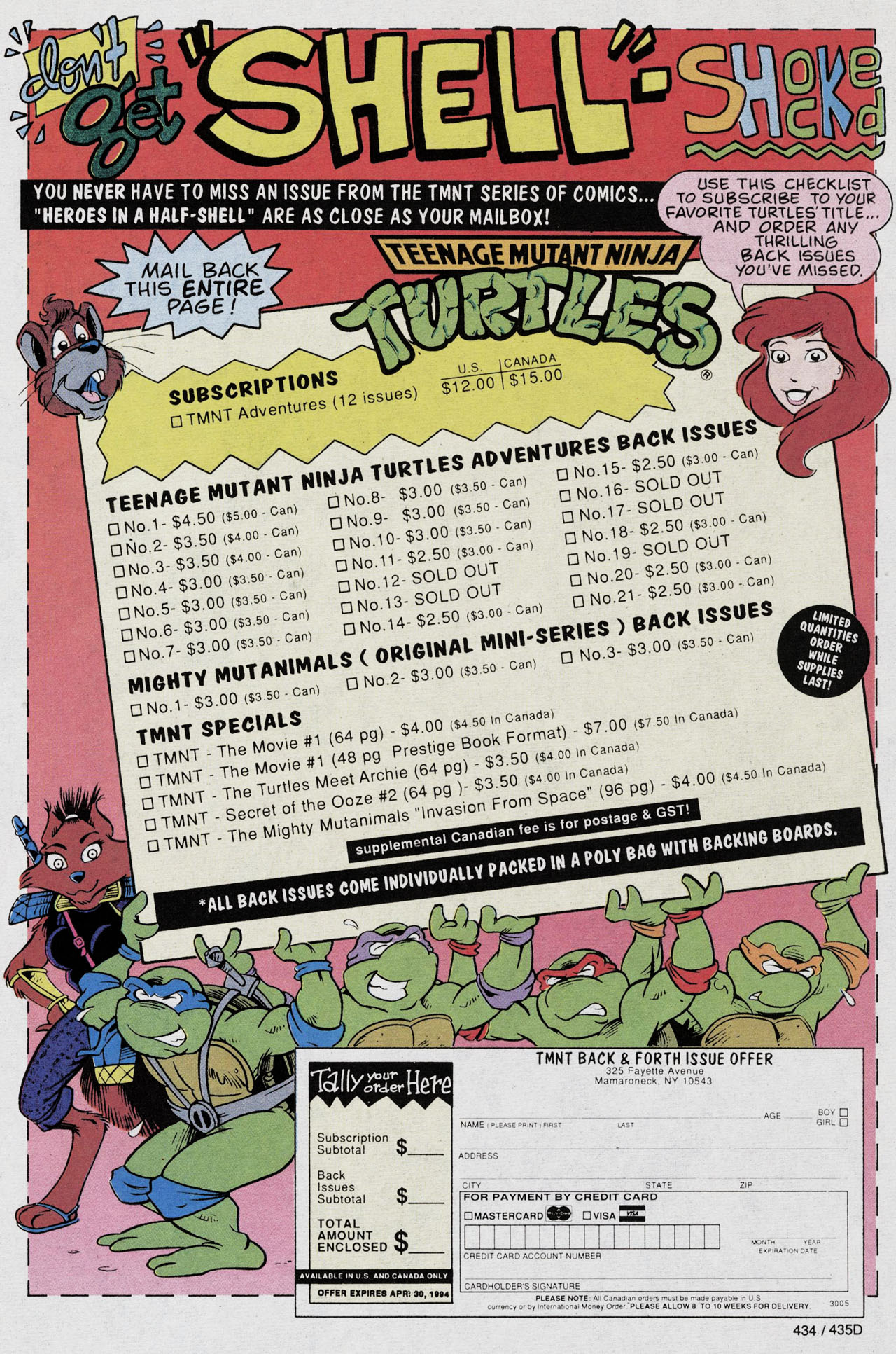 Read online Teenage Mutant Ninja Turtles Adventures (1989) comic -  Issue #56 - 32