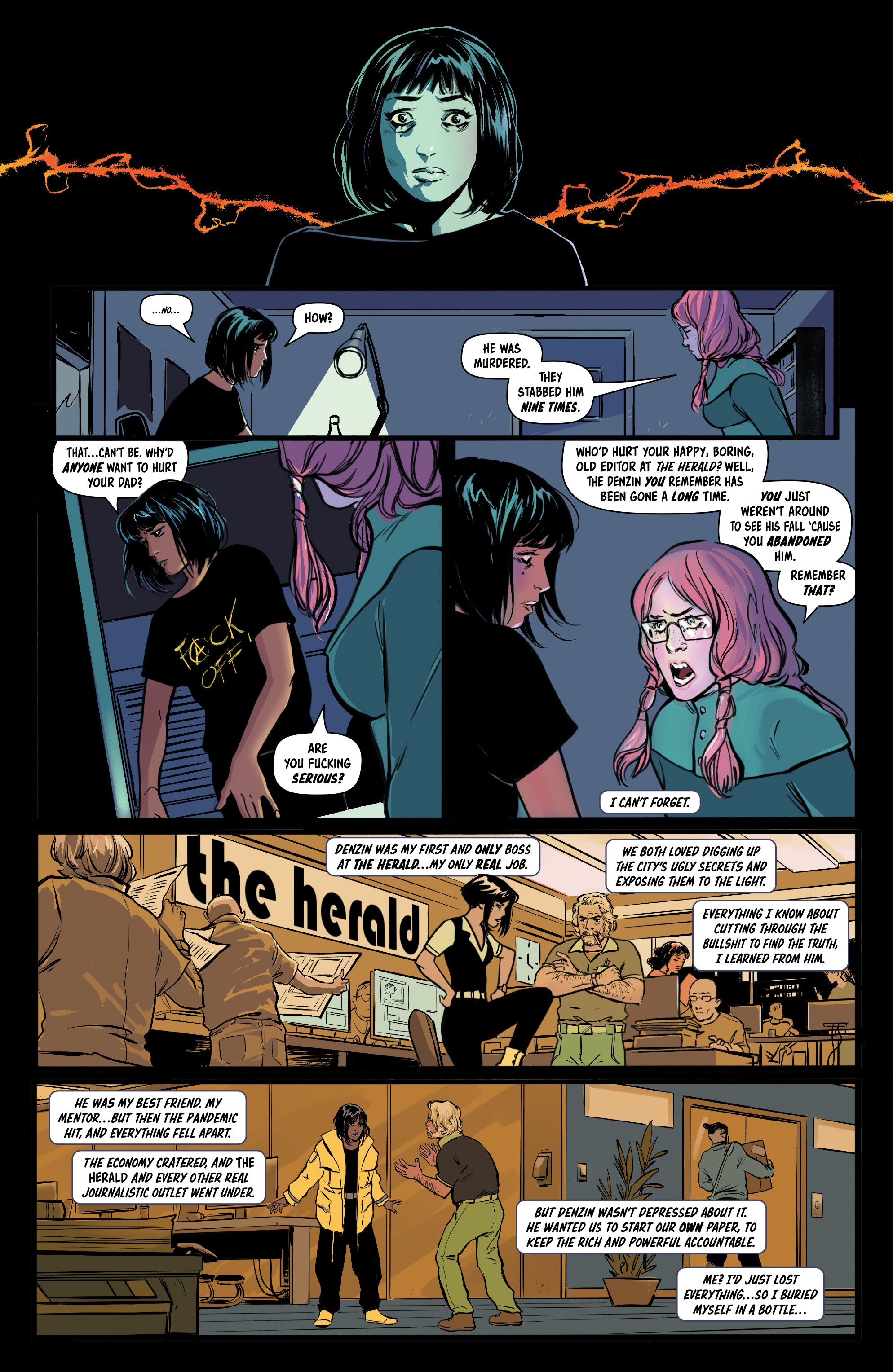 Read online Bylines in Blood comic -  Issue #1 - 8