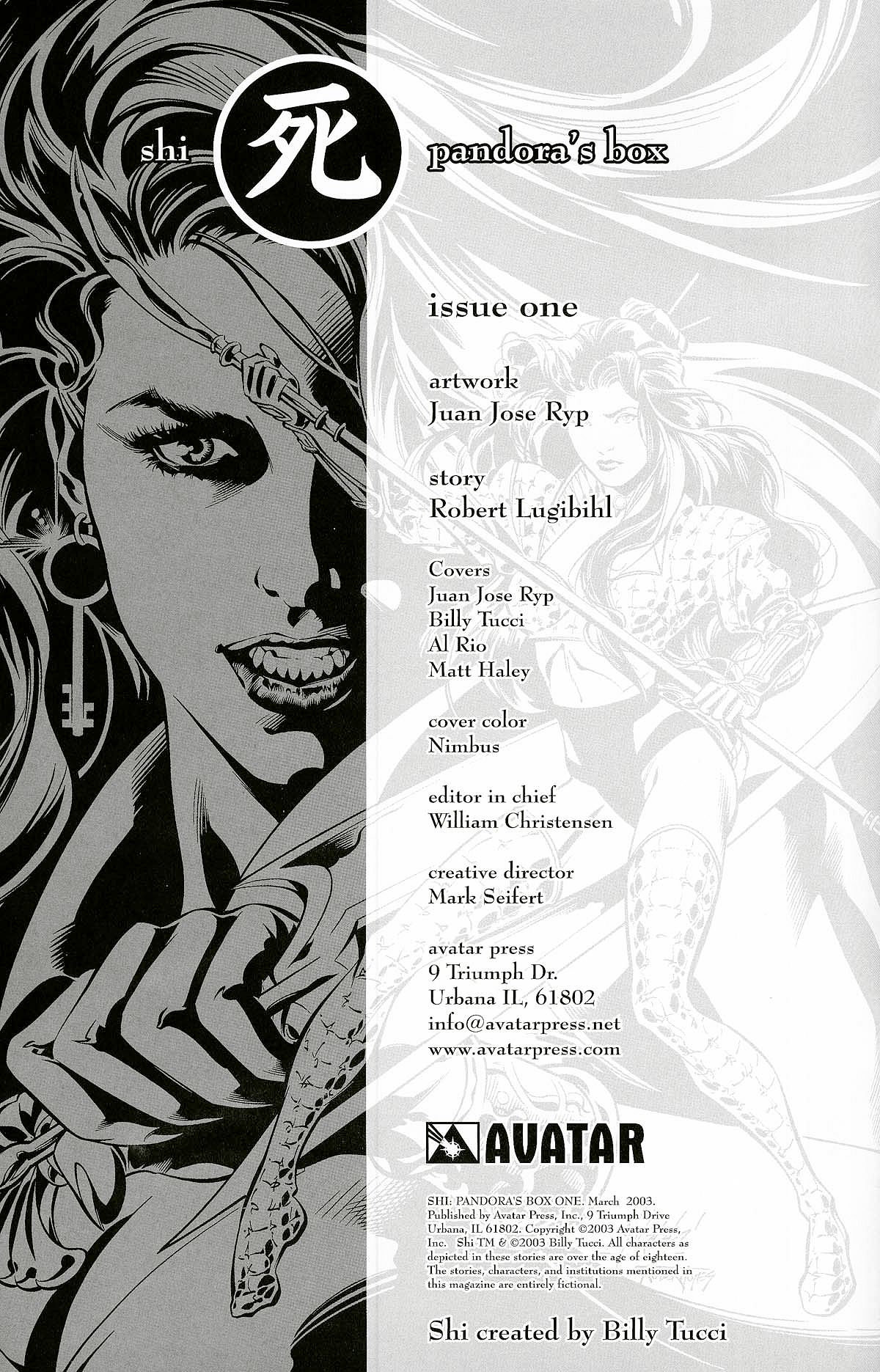 Read online Shi: Pandora's Box comic -  Issue #1 - 2