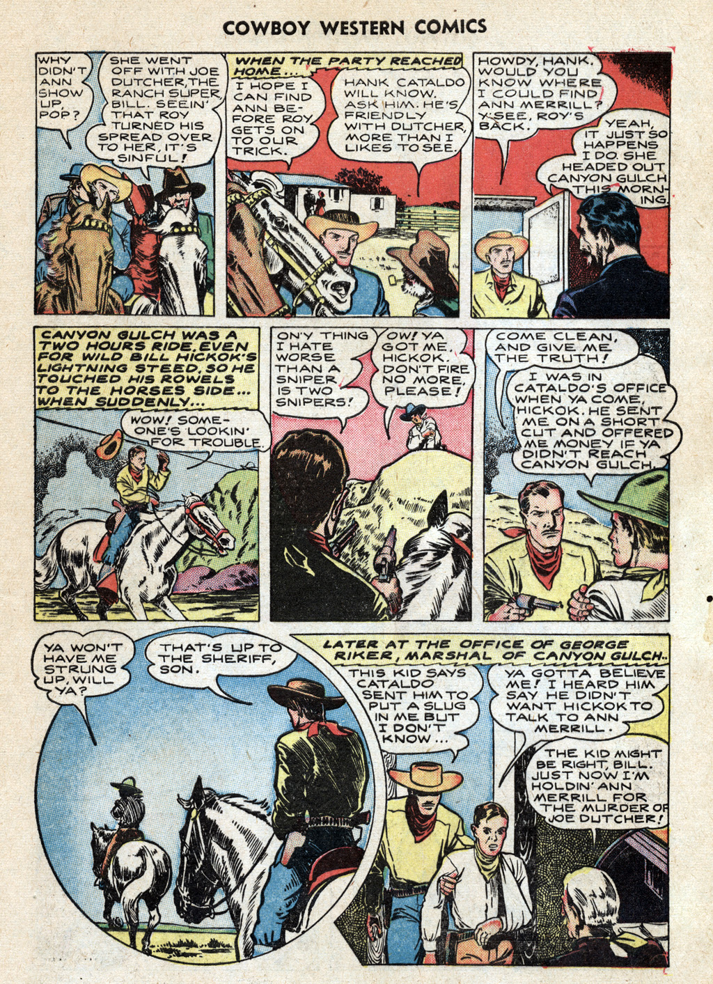 Read online Cowboy Western Comics (1948) comic -  Issue #25 - 9