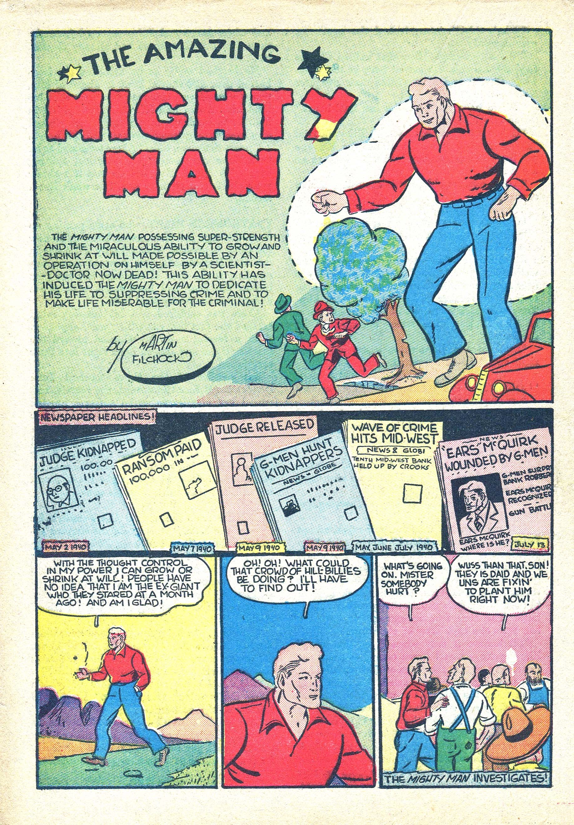 Read online Amazing Man Comics comic -  Issue #13 - 36